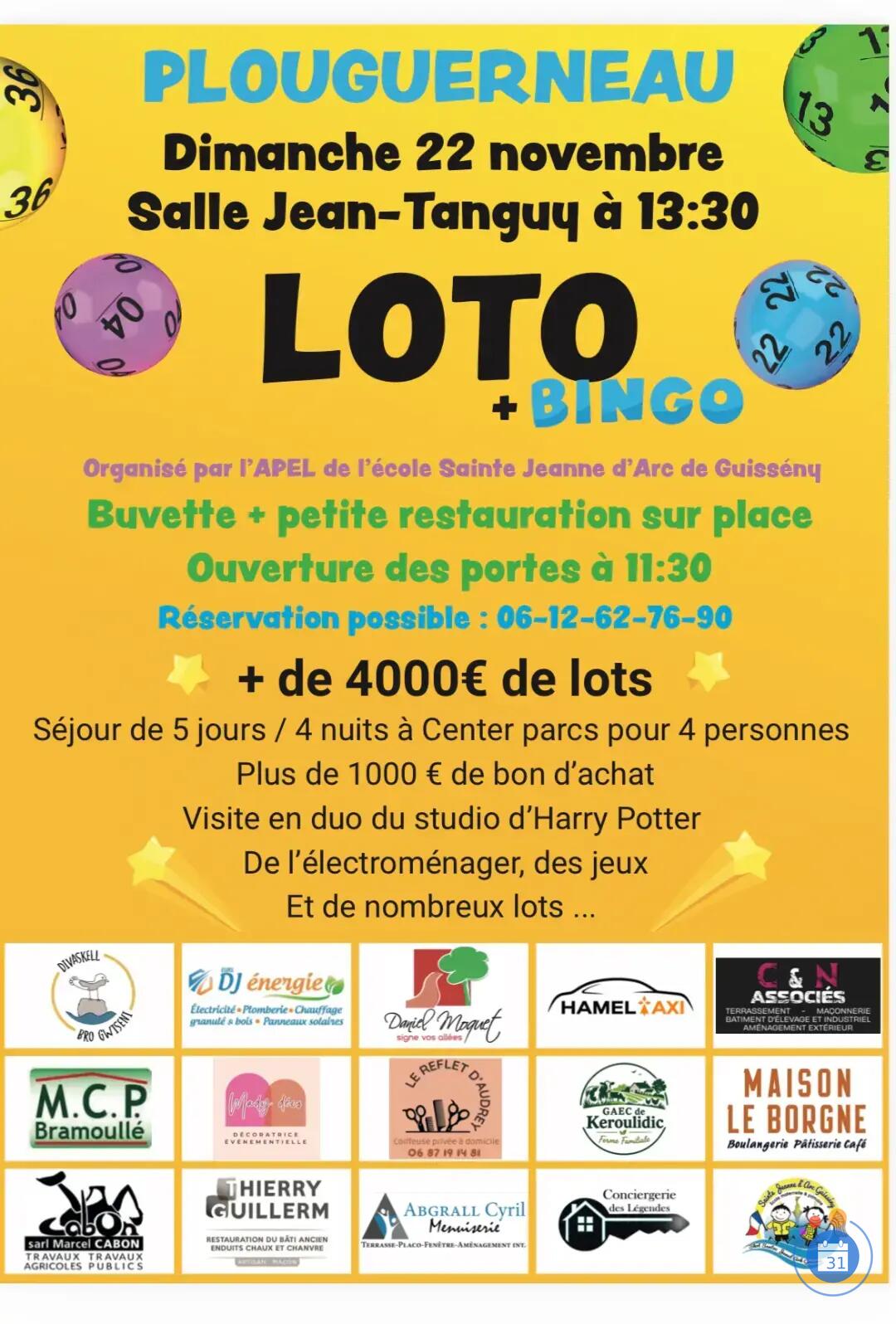 Image Loto de l'APEL de l'école sainte jeanne d'arc (photo 1)
