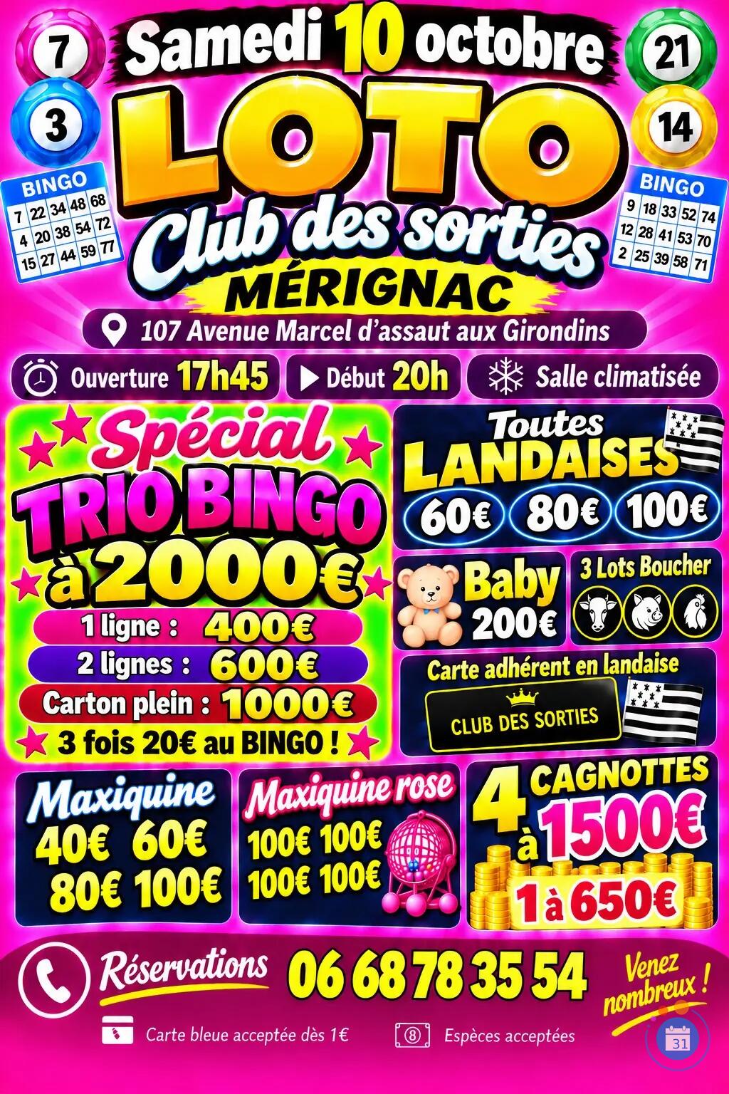 Image Très gros loto spécial très gros trio bingo et 5 cagnottes (photo 1)