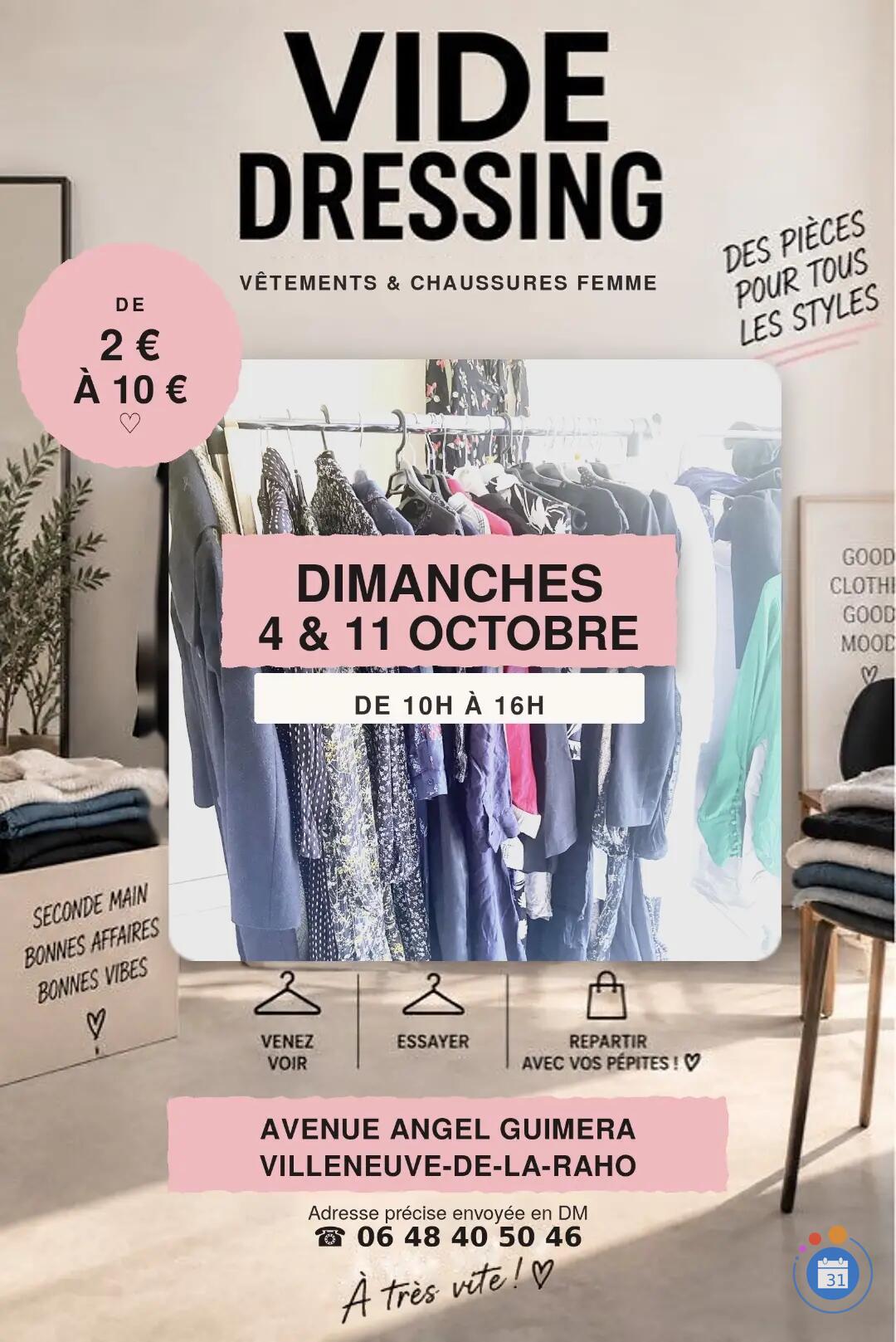 Image Vide-dressing chic & petits prix : vêtements & chaussures 👠 (photo 1)