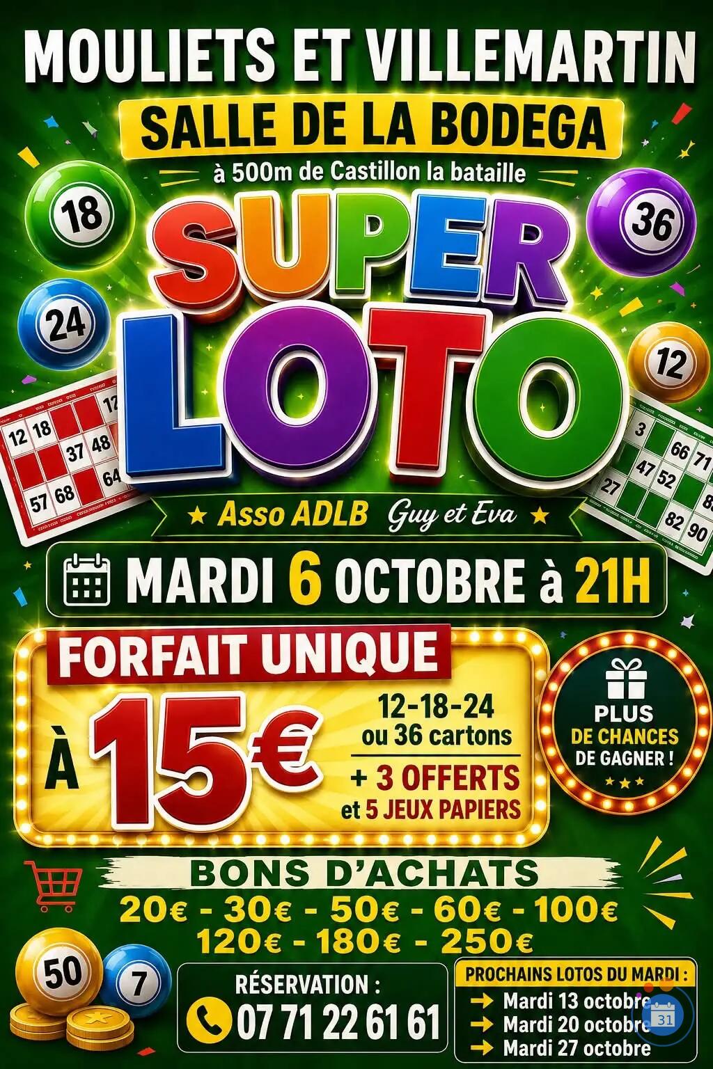 Image Loto forfait unique 15€ (photo 1)