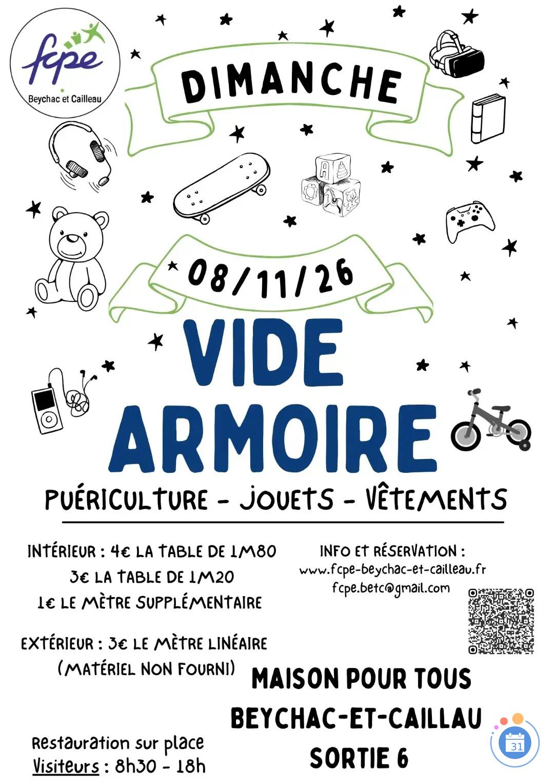 Image VIDE ARMOIRE PUÉRICULTURE JOUET (photo 1)