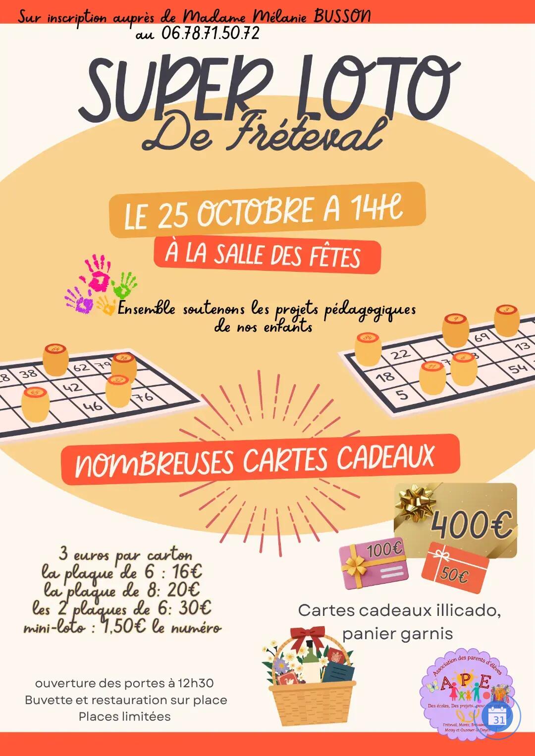 Image SUPER LOTO DE Fréteval (photo 1)