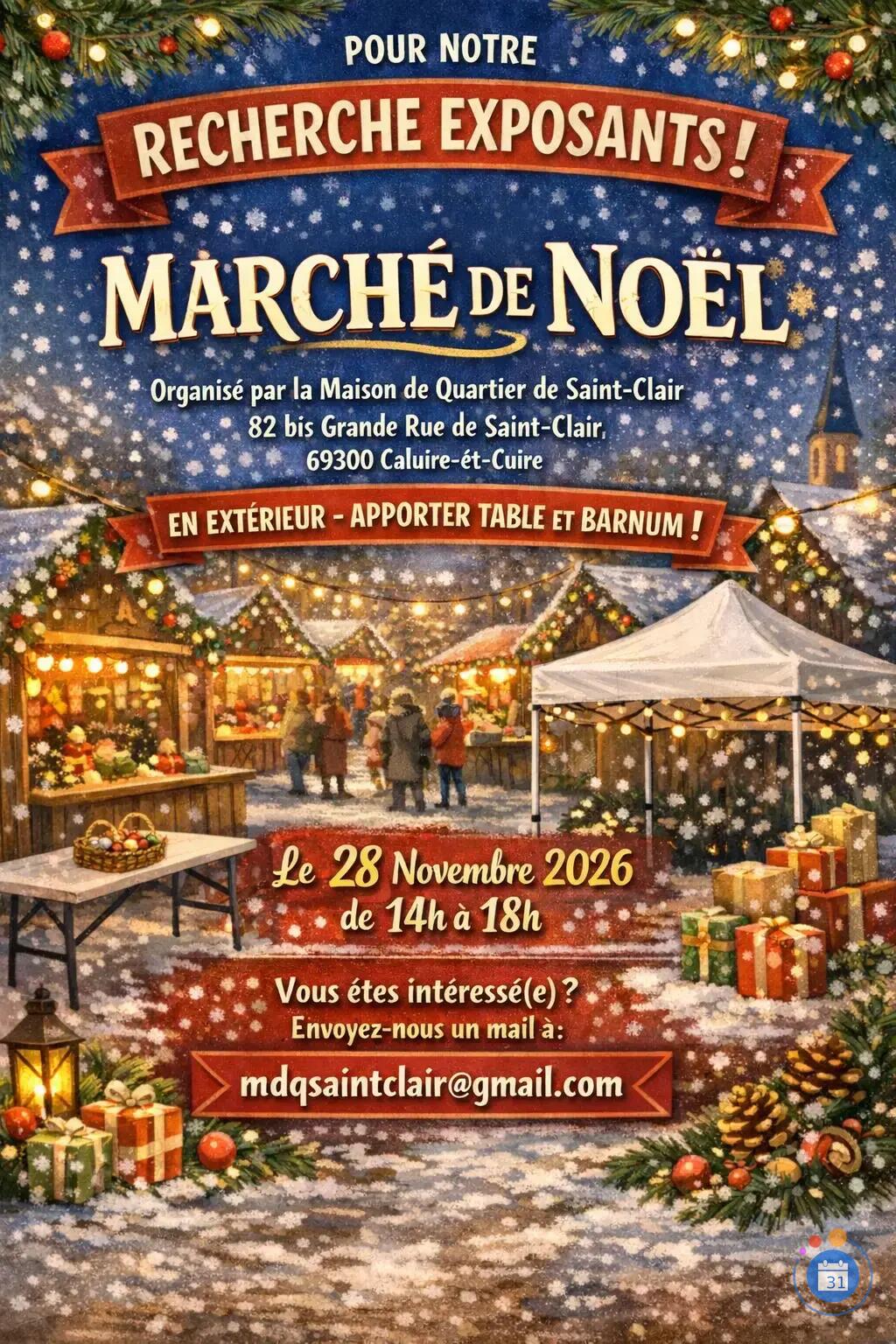 Image Marché de Noël de la maison de quartier de Saint Clair (photo 1)