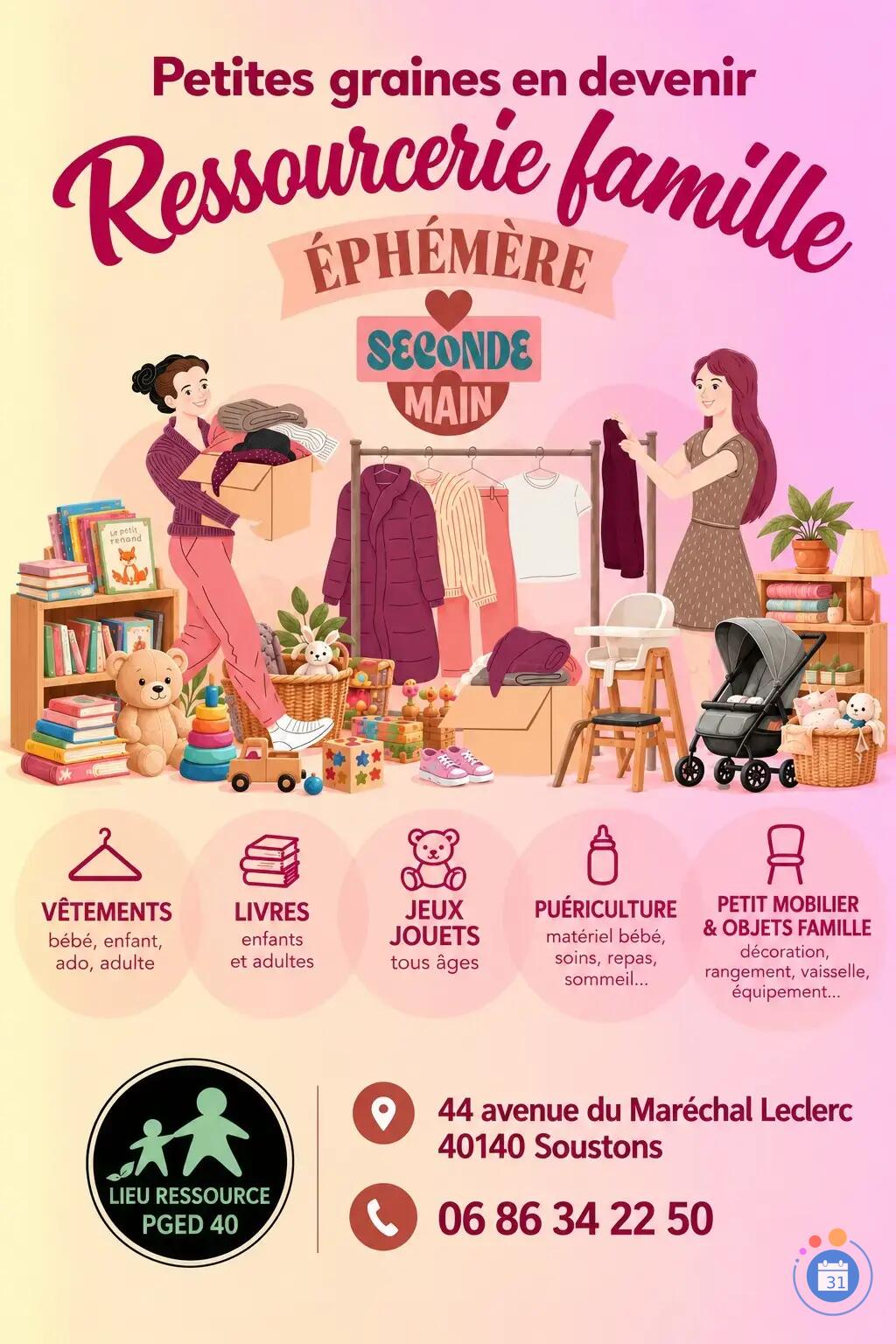 Image Ressourcerie famille éphémère (photo 1)