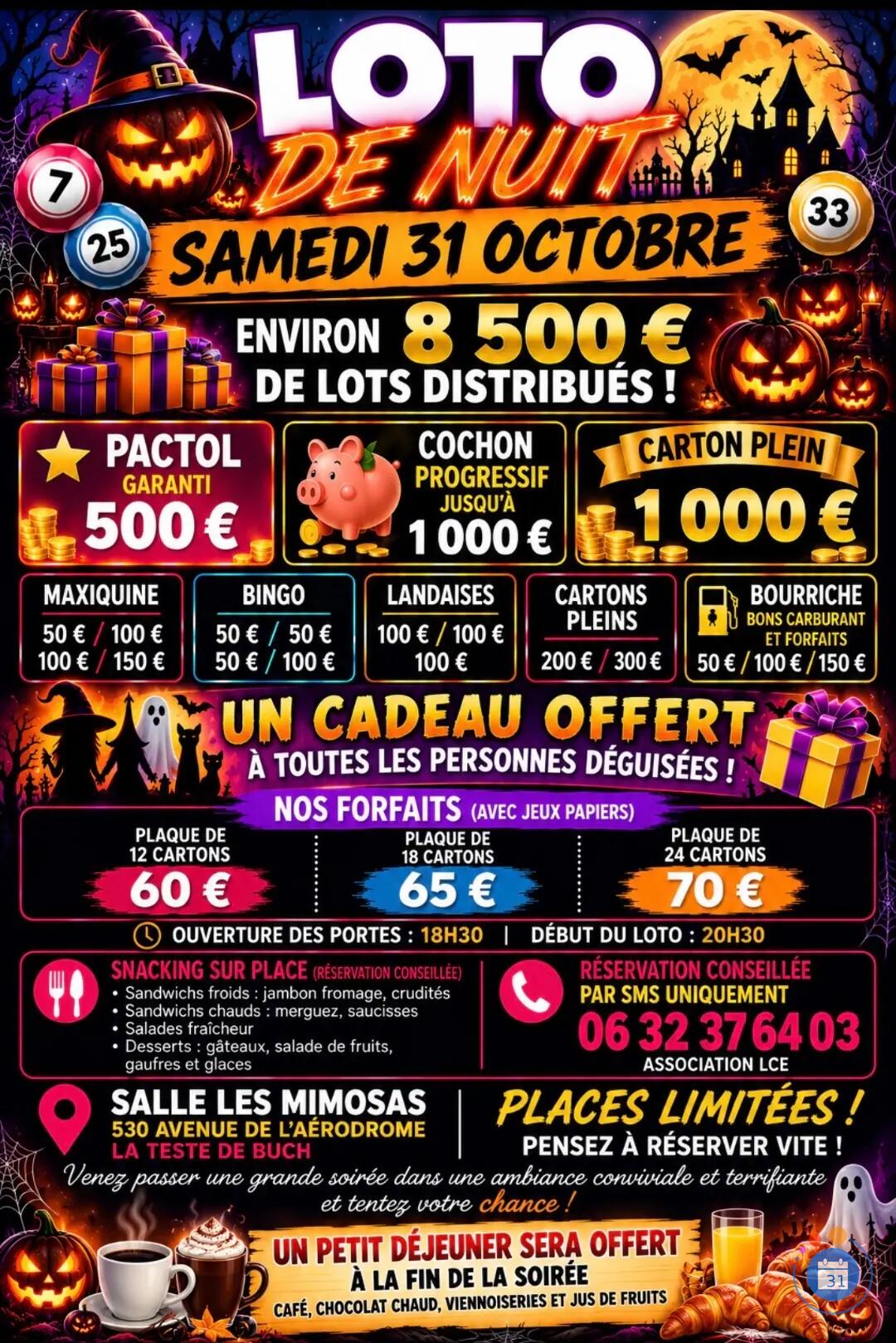 Image LOTO DE NUIT environ 8500€ de lots (photo 1)