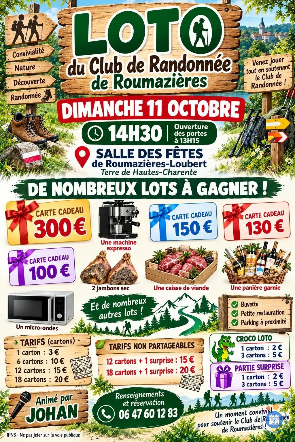 Image Loto du club de randonnée de roumazieres (photo 1)