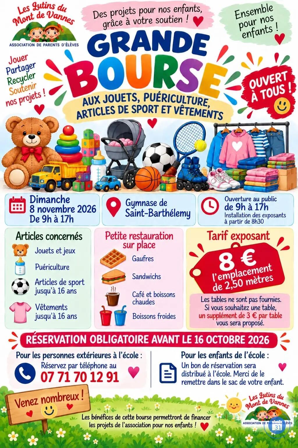 Image Grande bourse ( jouets, puériculture, articles de sport et vêtements) (photo 1)