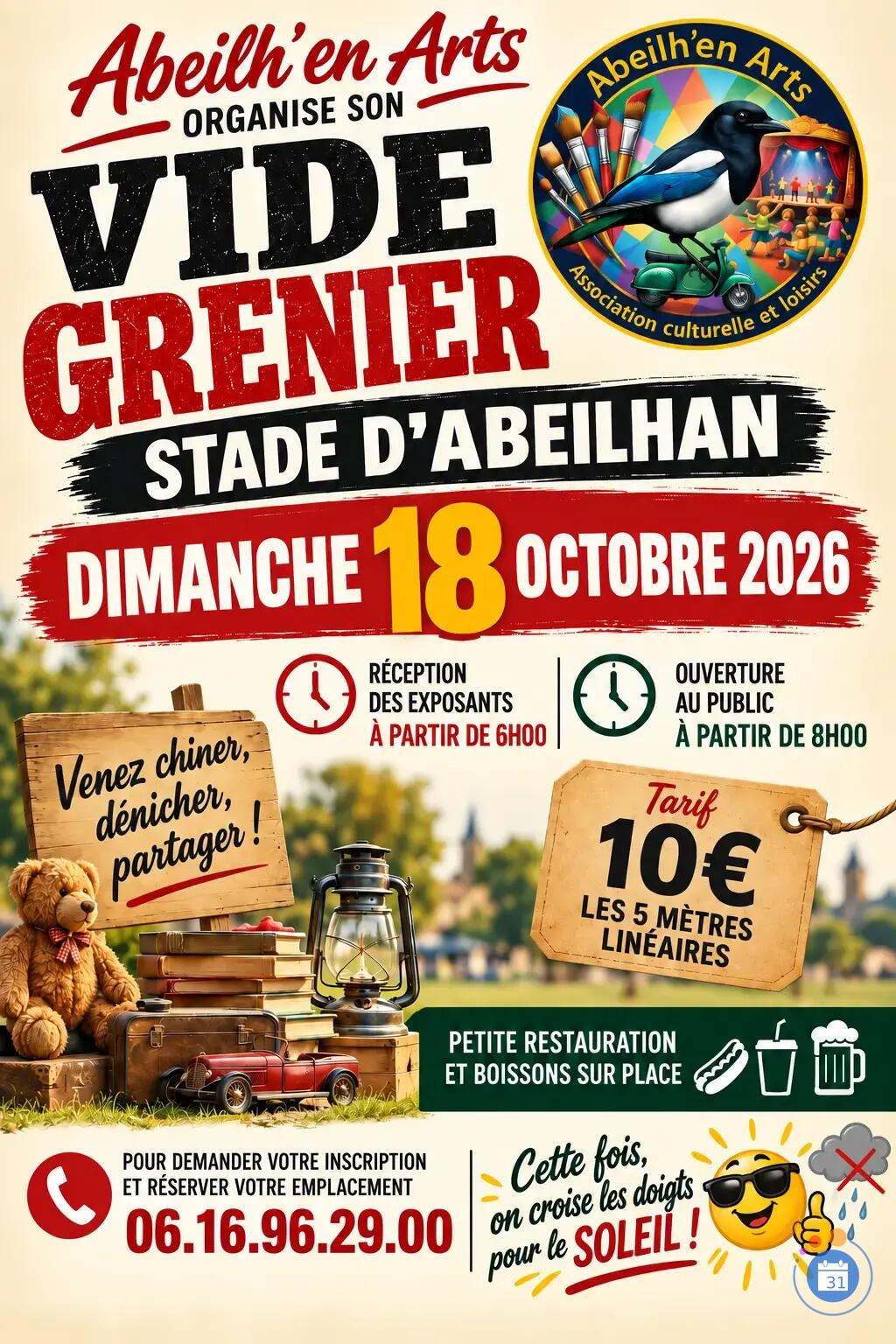 Image Vide grenier Abeilh'en Arts (photo 1)