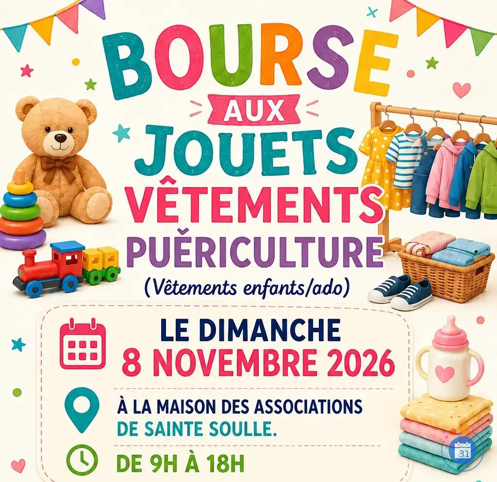 Image Bourse aux jouets, vêtements, puériculture (photo 1)