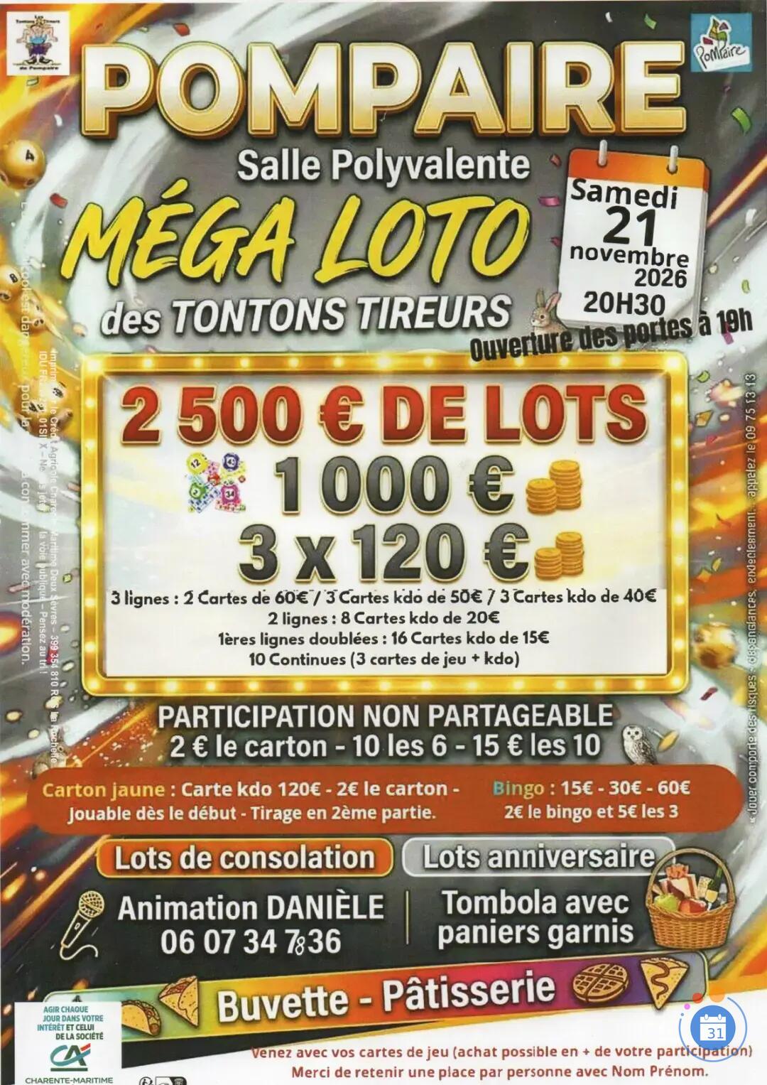 Image Méga loto des Tontons Tireurs (photo 1)