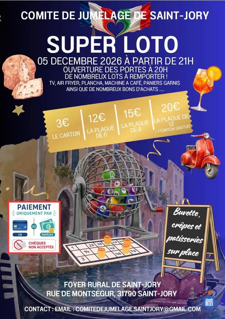 Image Loto du comité de jumelage Saint-Jory Segusino (photo 1)
