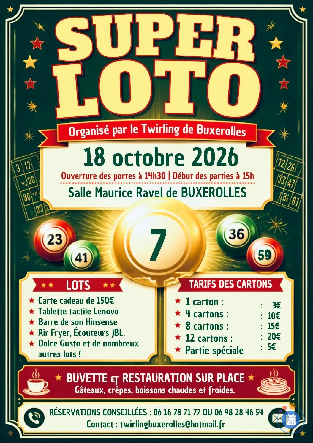 Image Super loto du Twirling de Buxerolles (photo 1)