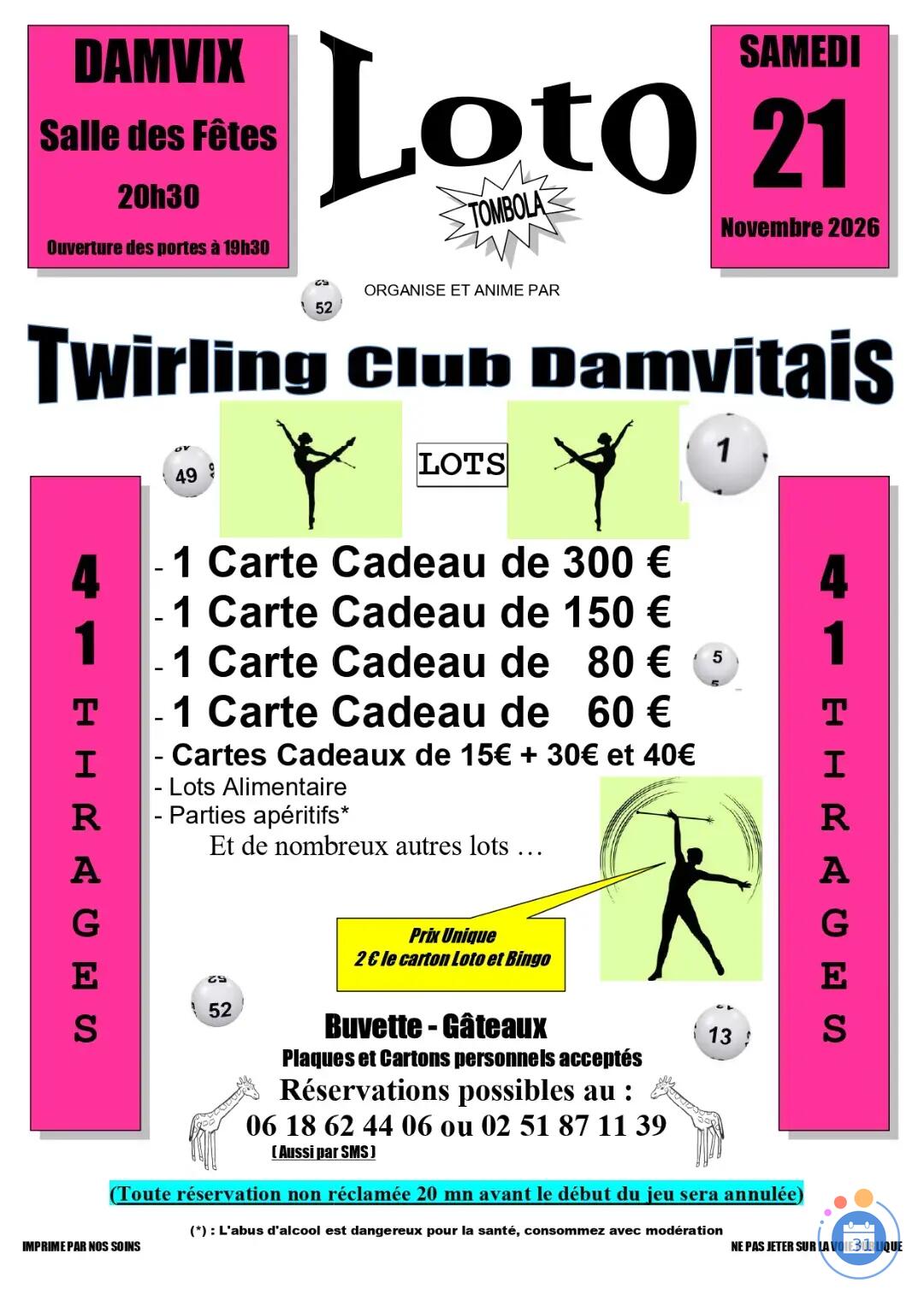 Image Loto du Twirling Club Damvitais (photo 1)