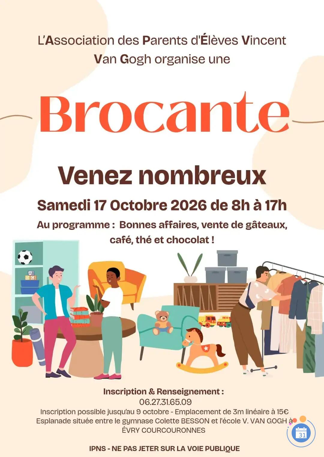 Image Brocante d'automne par l'APEVG (photo 1)