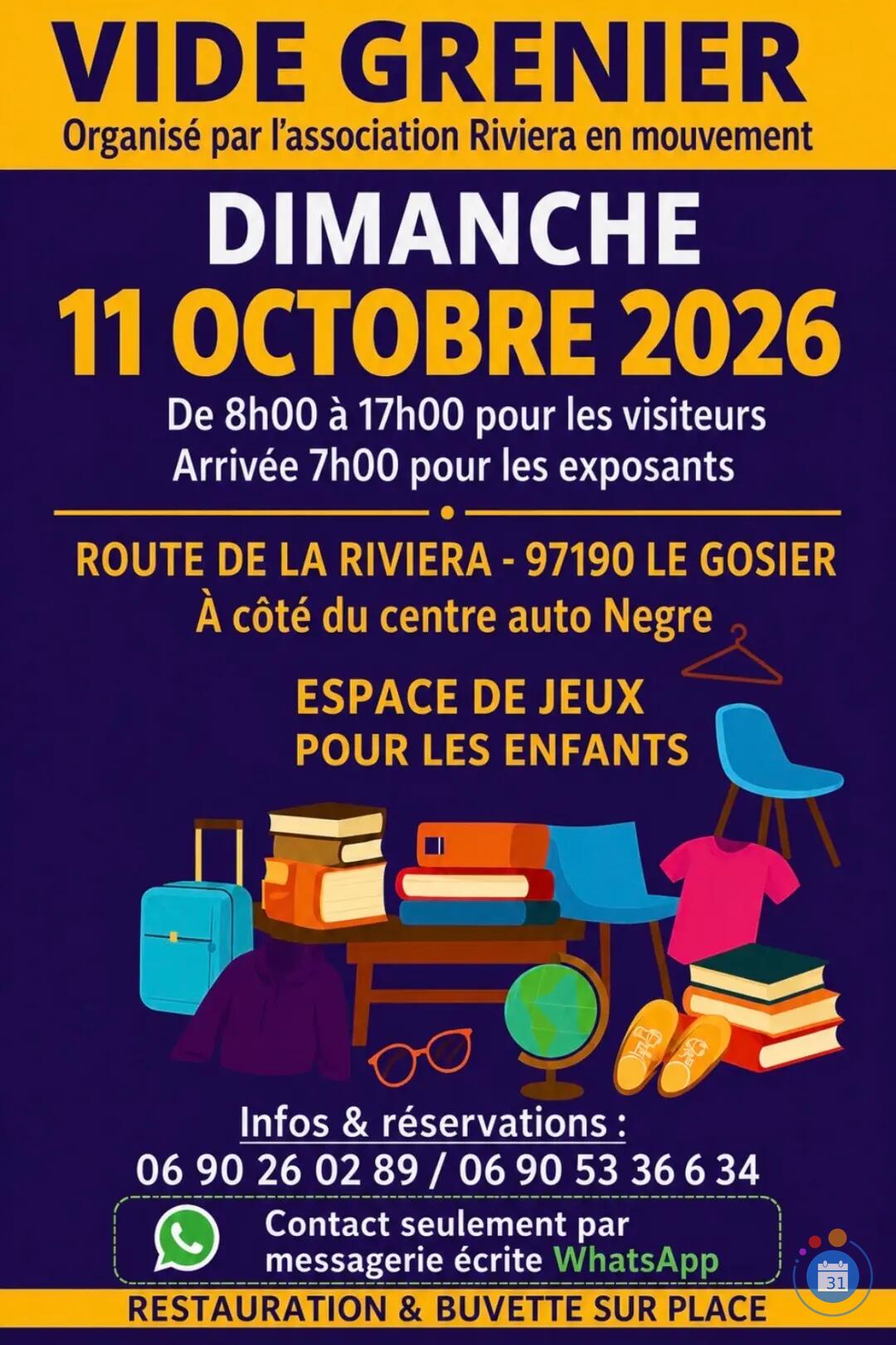 Image Vide grenier Riviera en Mouvement (photo 2)