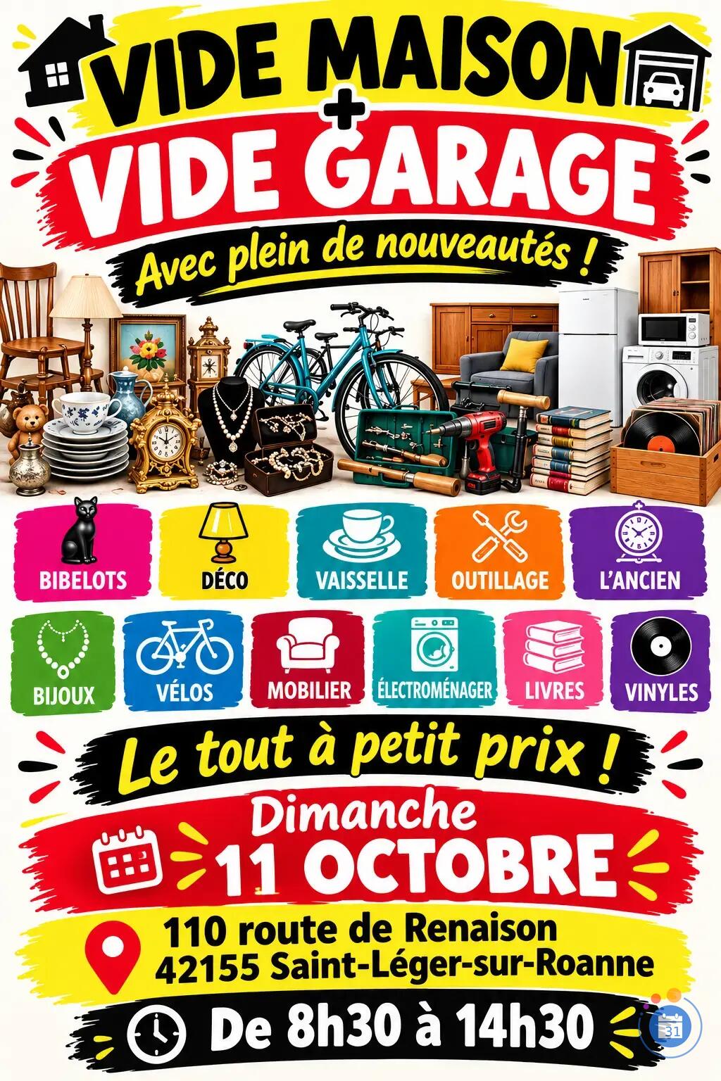 Image Grand vide maison + vide garage (photo 1)