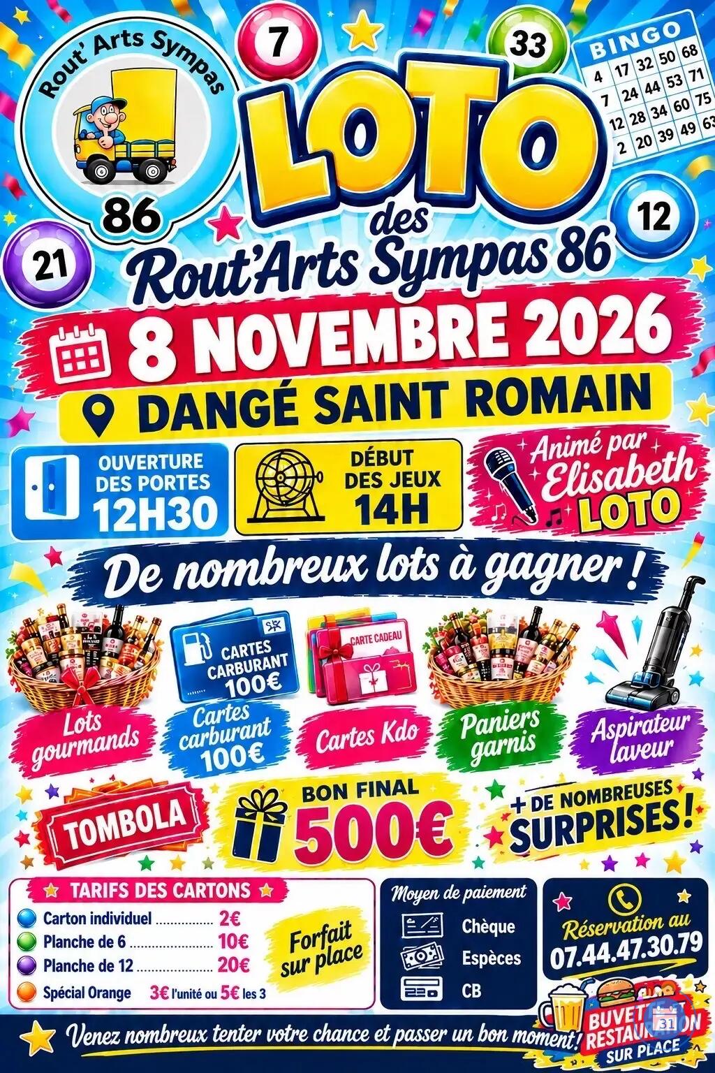 Image Loto Les Rout'arts Sympa animé par Elisabeth Loto (photo 1)
