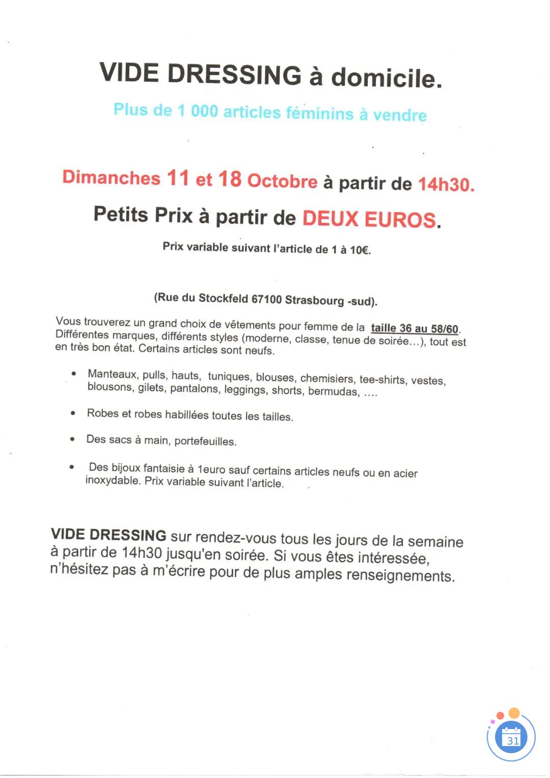 Image VIDE DRESSING A DOMICILE (photo 1)