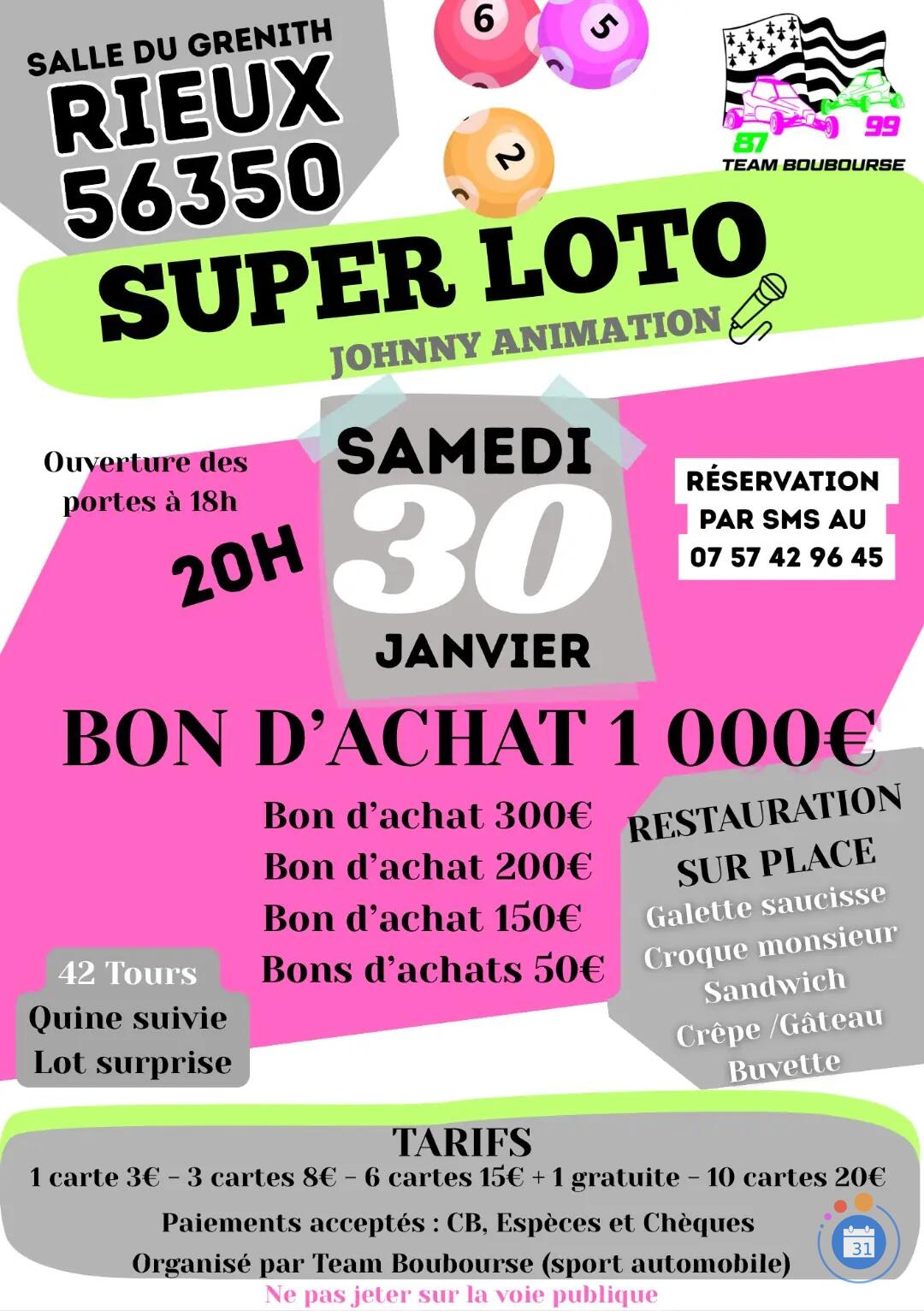Image Super Loto animé par Johnny (photo 1)