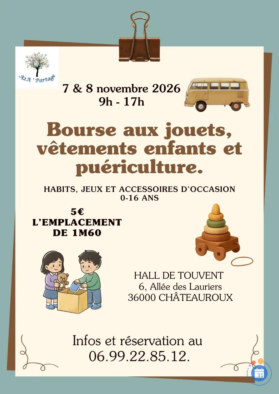 Image Bourse aux jouets, vêtements enfants et article de puériculture (photo 1)