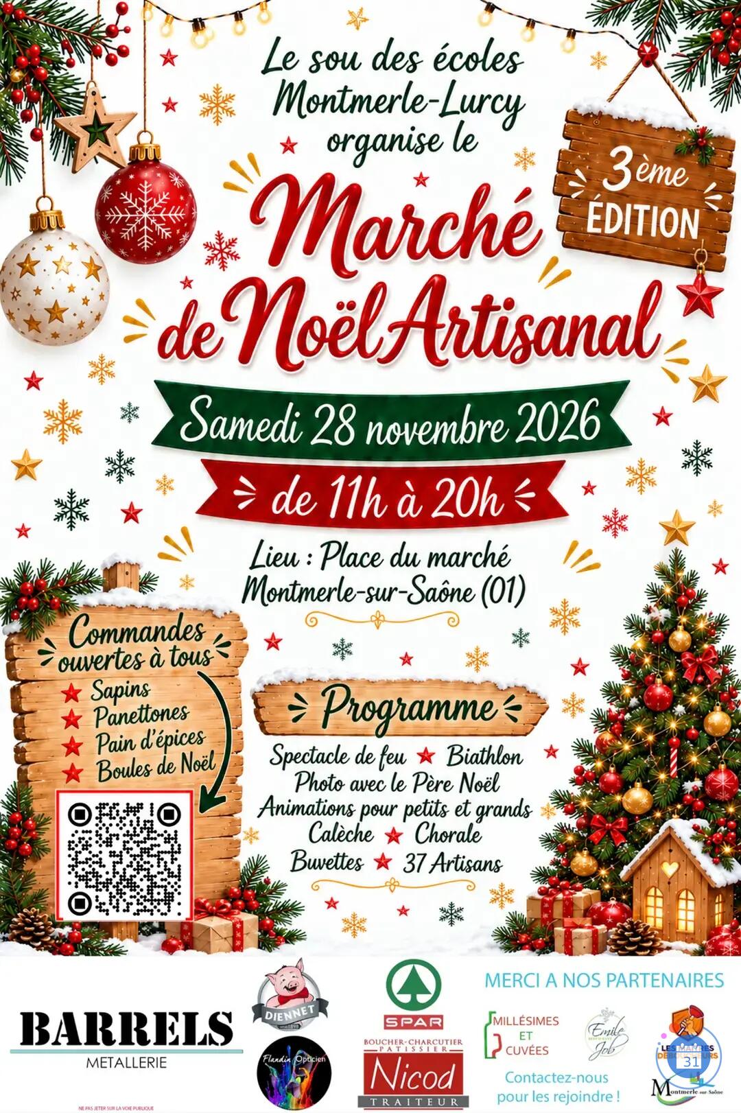 Image Marché de Noël artisanal 2026 (photo 1)