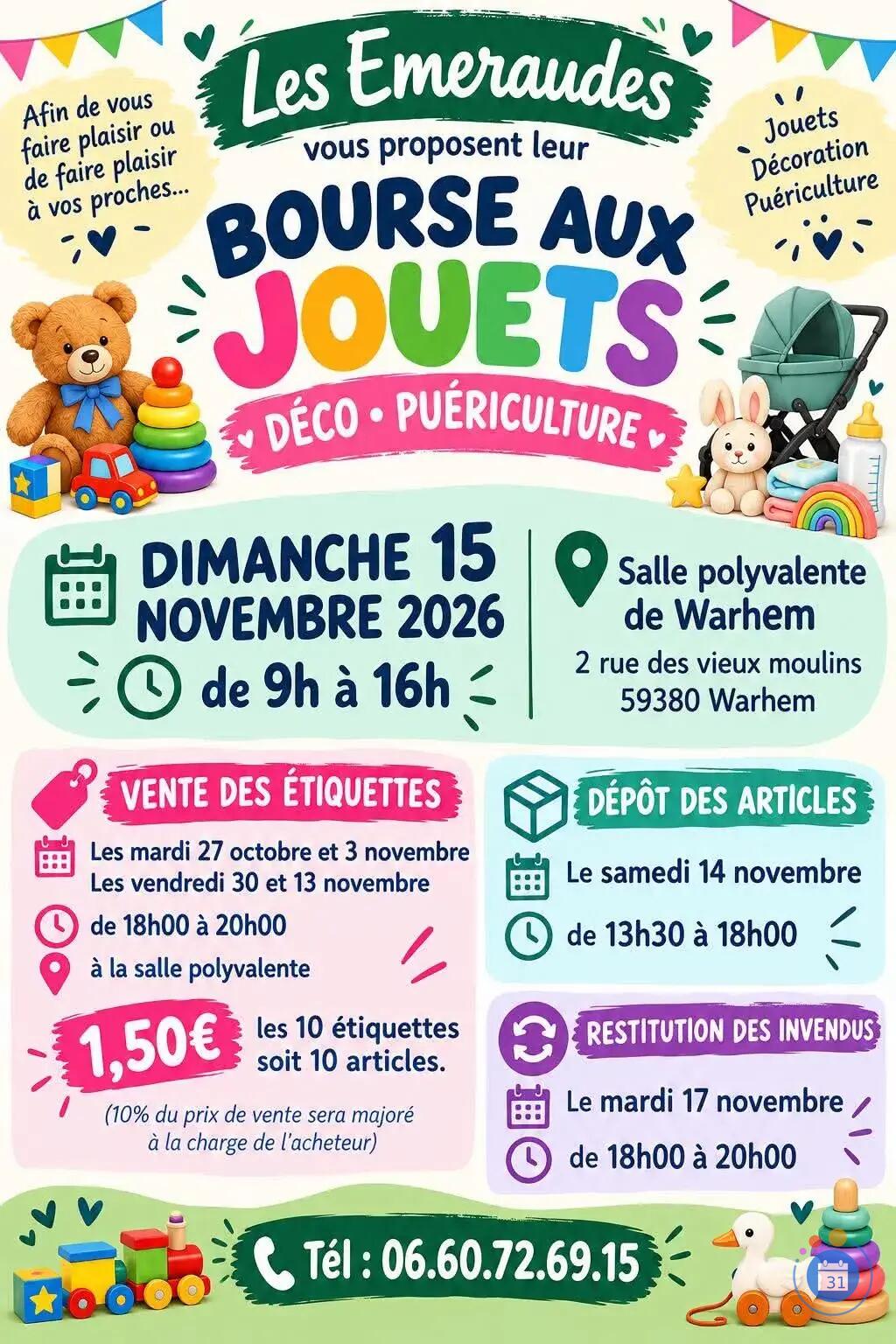 Image Bourse aux jouets puéricultures et décorations (photo 1)