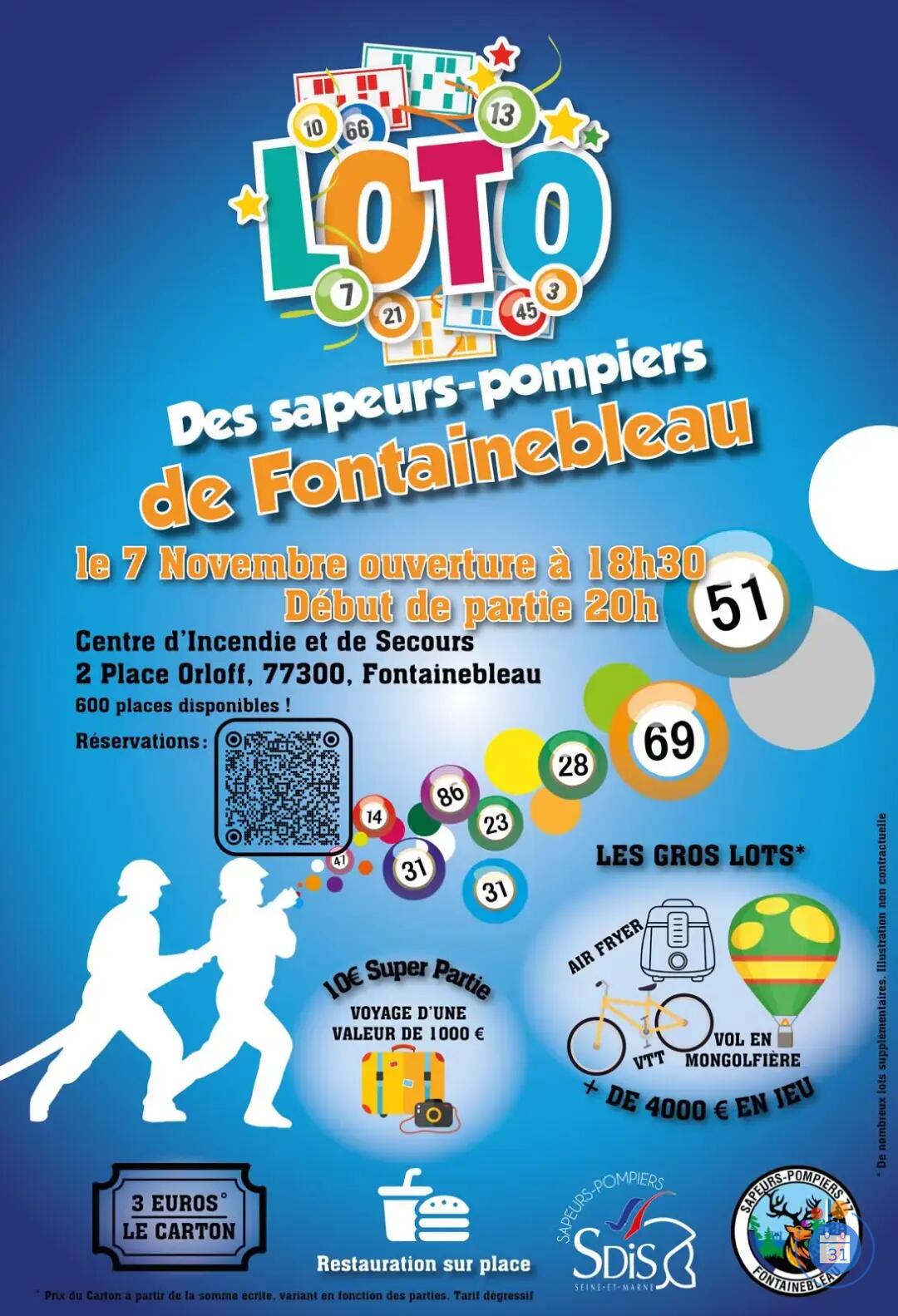 Image LOTO Sapeurs-pompiers de Fontainebleau (photo 1)
