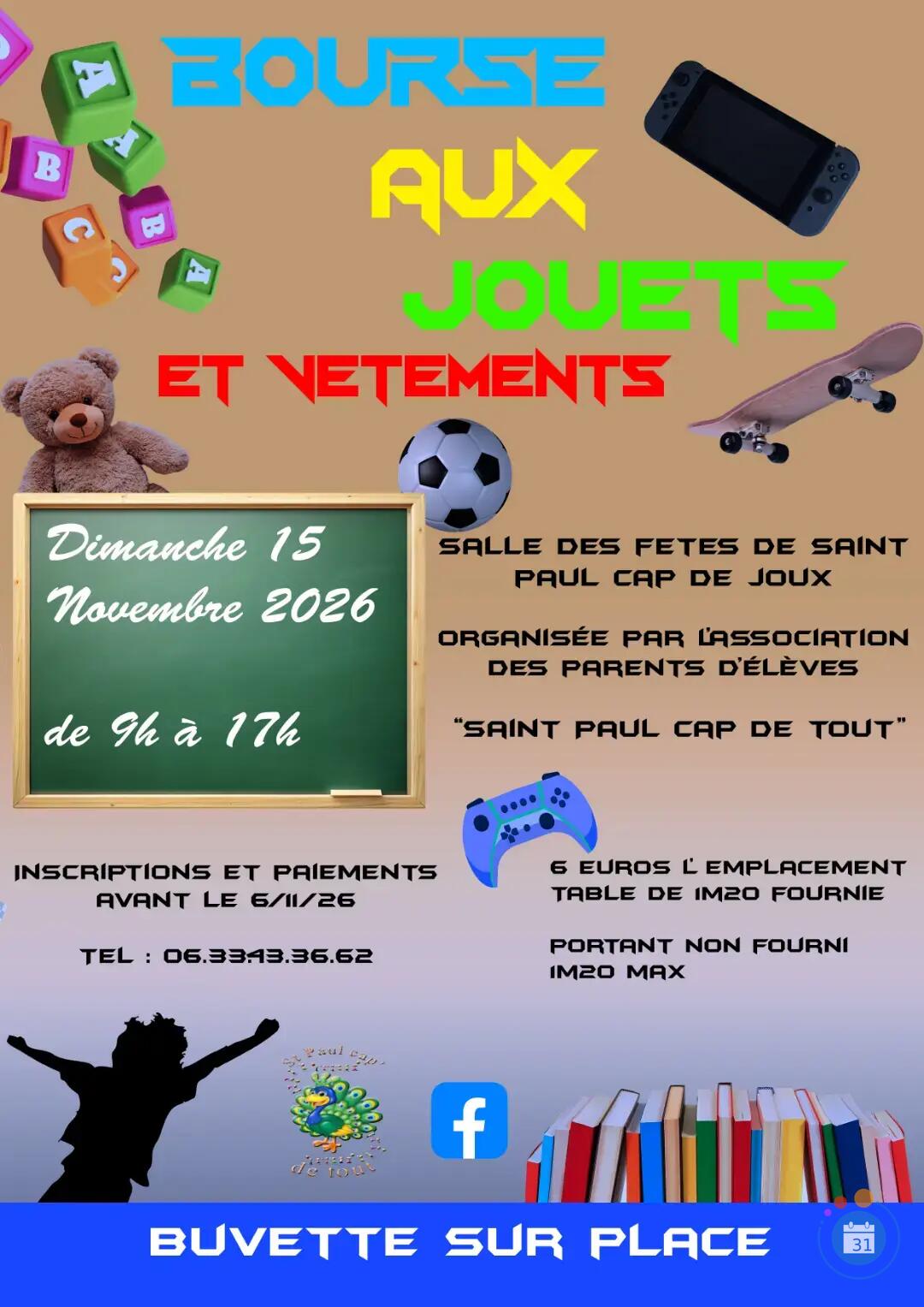 Image Bourse aux jouets et aux vêtements de Saint Paul Cap de Tout (photo 1)