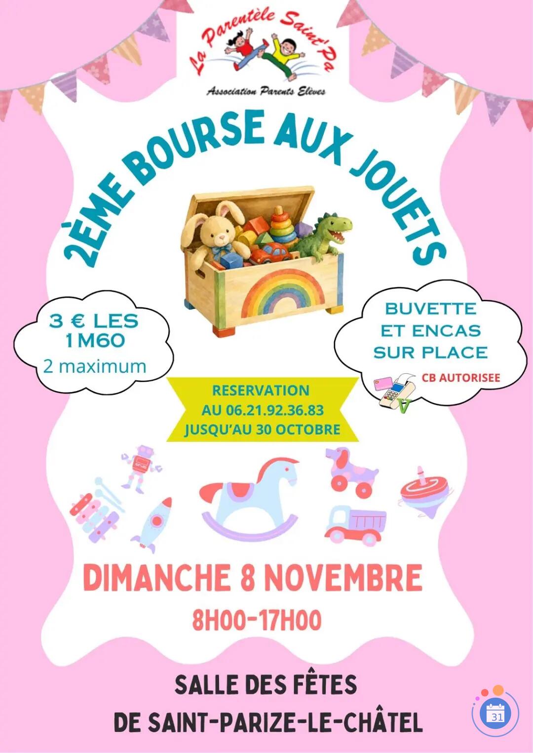 Image 2e Bourse aux jouets et à la puériculture – Saint-Parize-le-Châtel (photo 1)