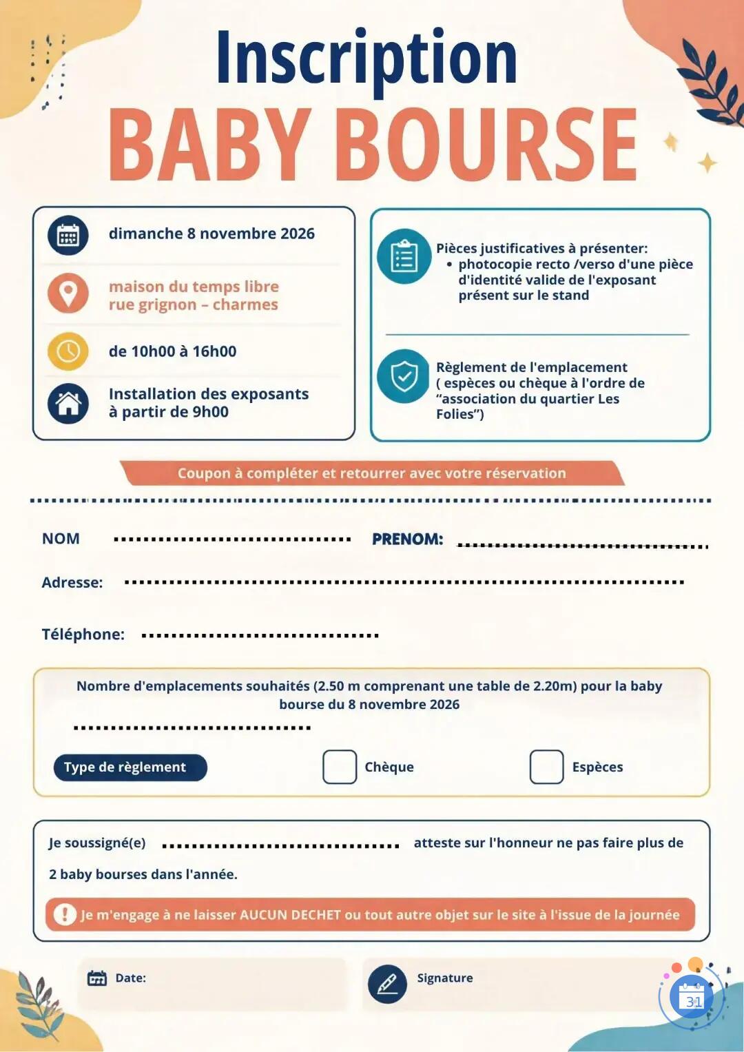 Image baby bourse (photo 2)