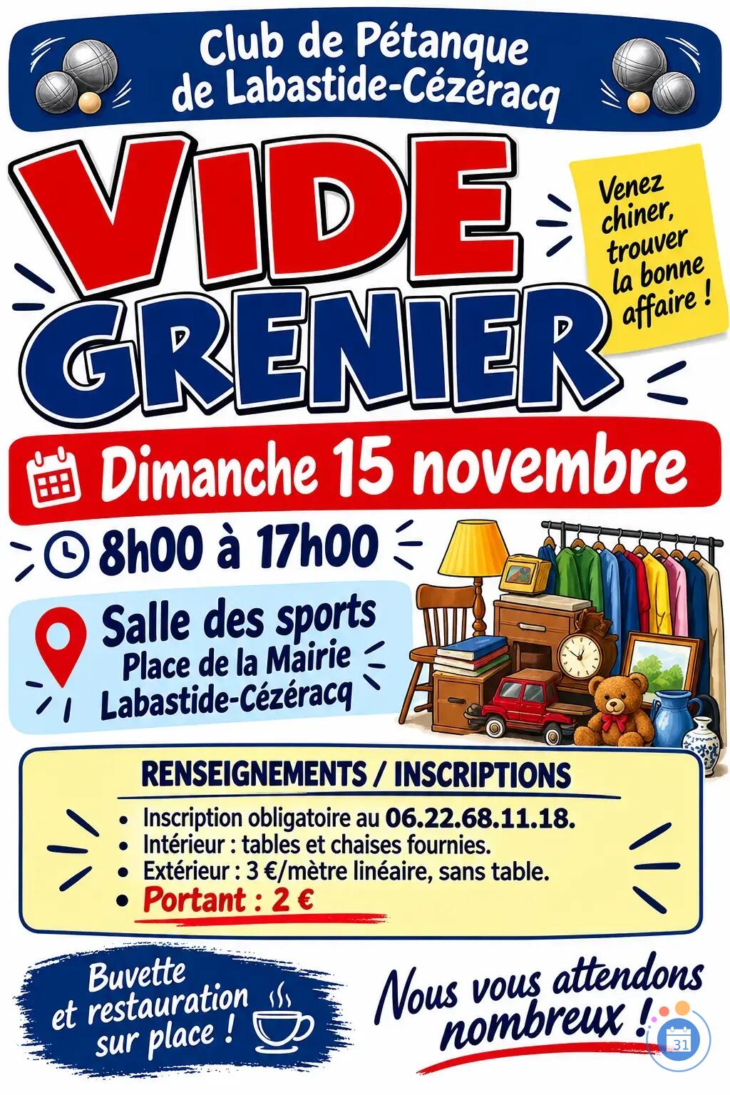 Image Vide grenier de la pétanque (photo 1)