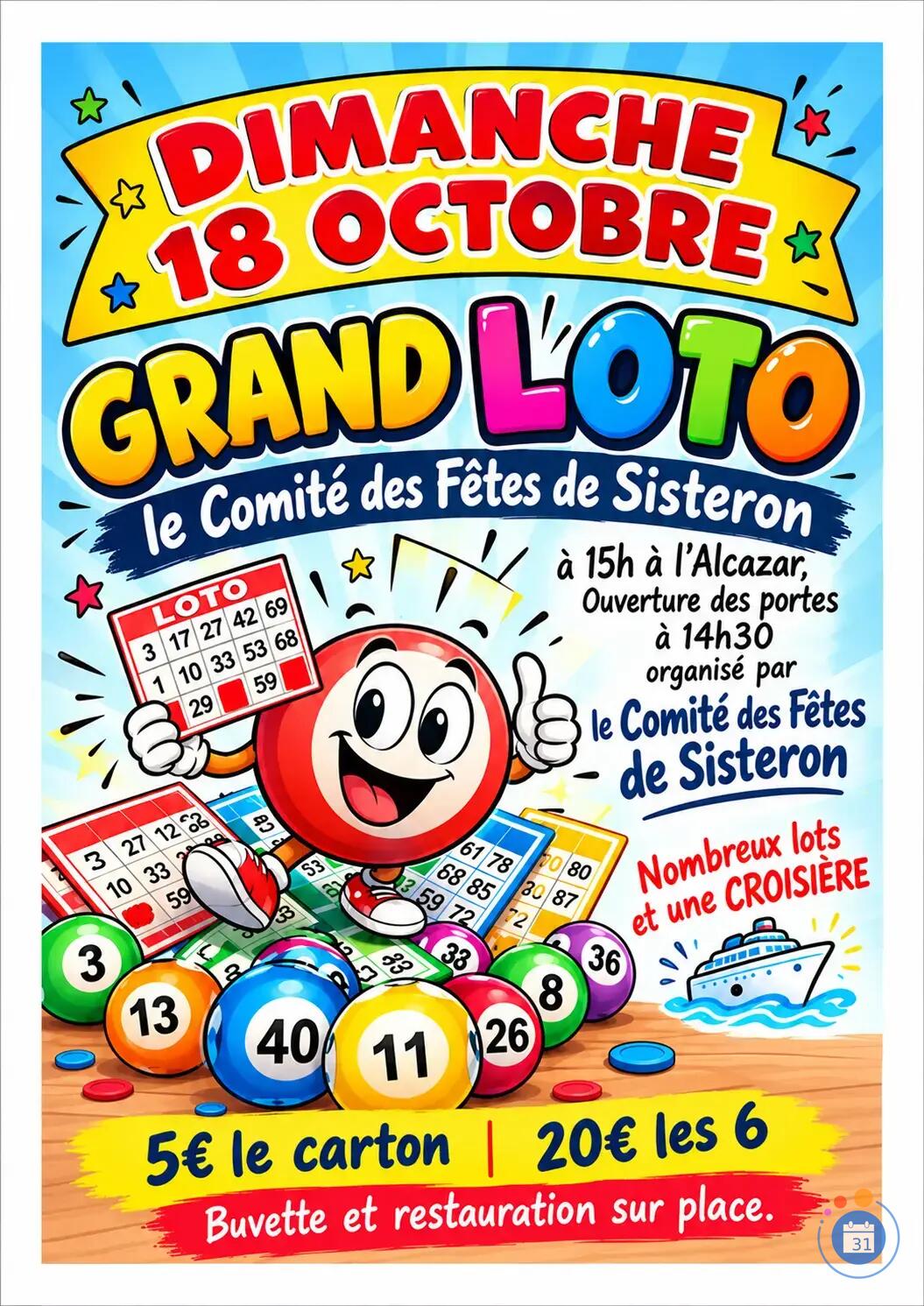 Image Loto du comité des fêtes de Sisteron (photo 1)