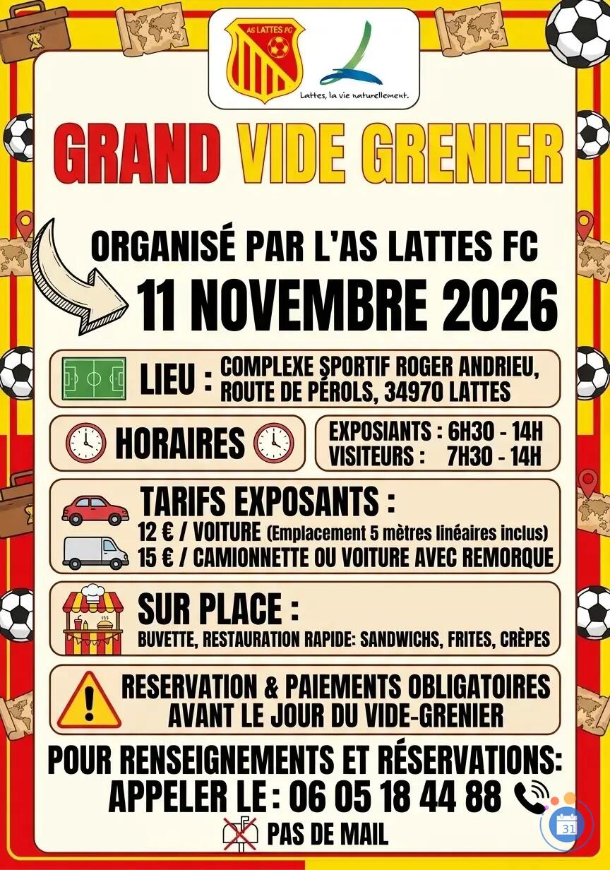 Image Vide grenier AS LATTES FC (photo 1)