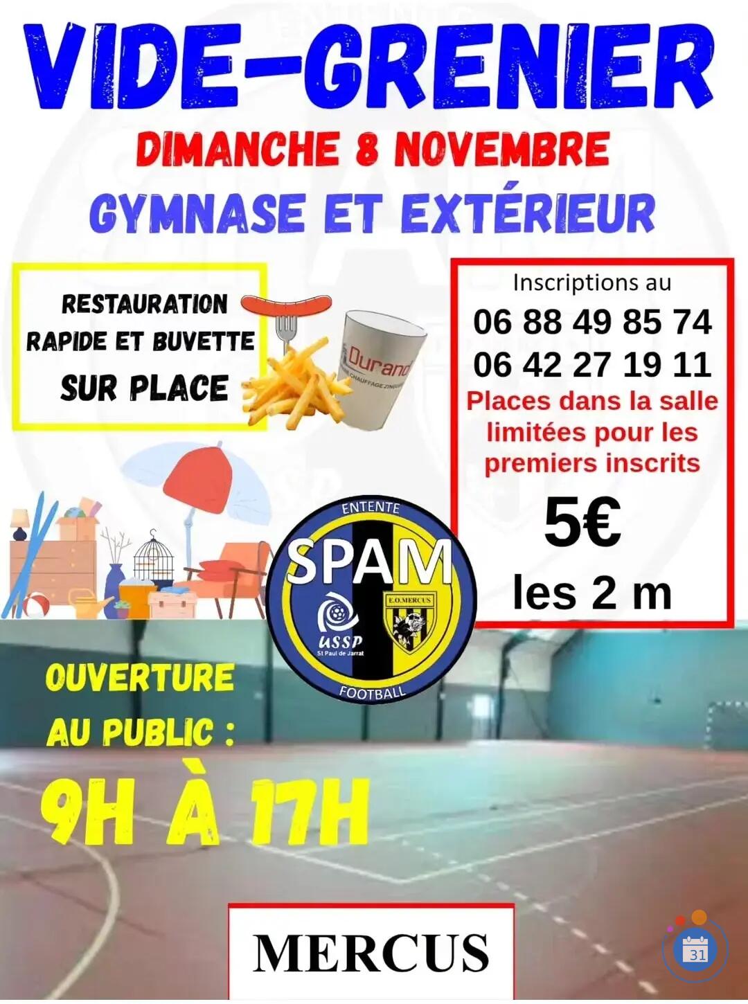 Image Vide grenier Entente Football SPAM (photo 1)