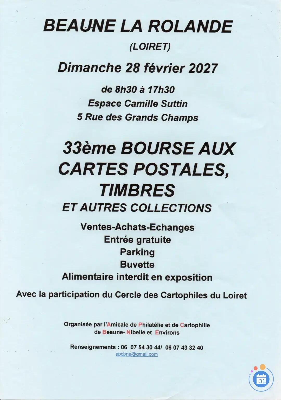 Image 33ème bourse aux cartes postales, timbres et autres collection (photo 1)