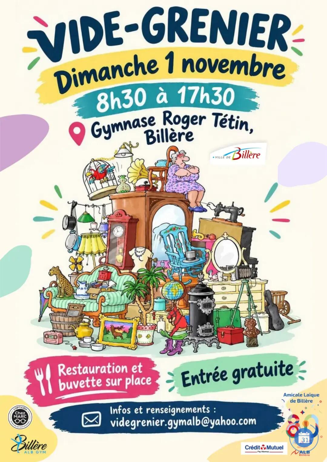 Image Vide-grenier de l'Amicale Laïque de Billère (photo 1)