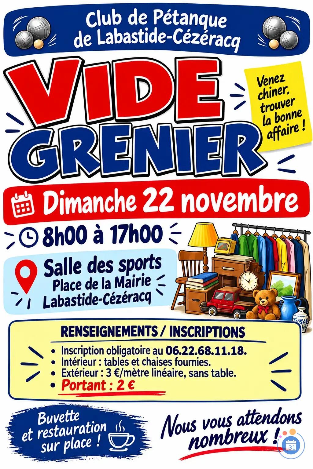 Image Vide grenier de la pétanque (photo 1)
