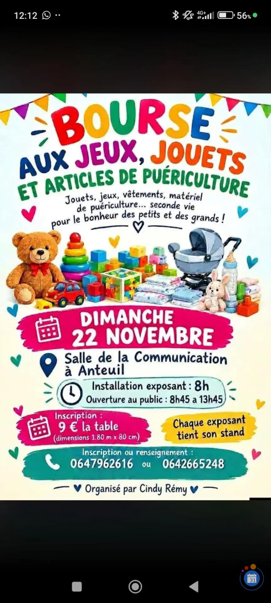 Image Bourse aux jeux jouets et articles de puériculture . (photo 1)