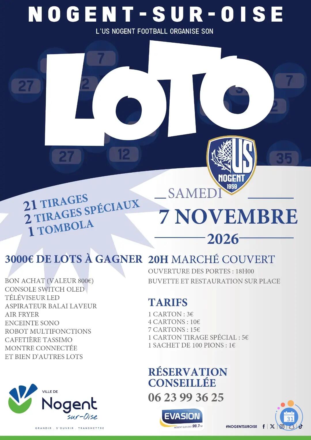 Image LOTO DE L'US NOGENT FOOTBALL (photo 1)