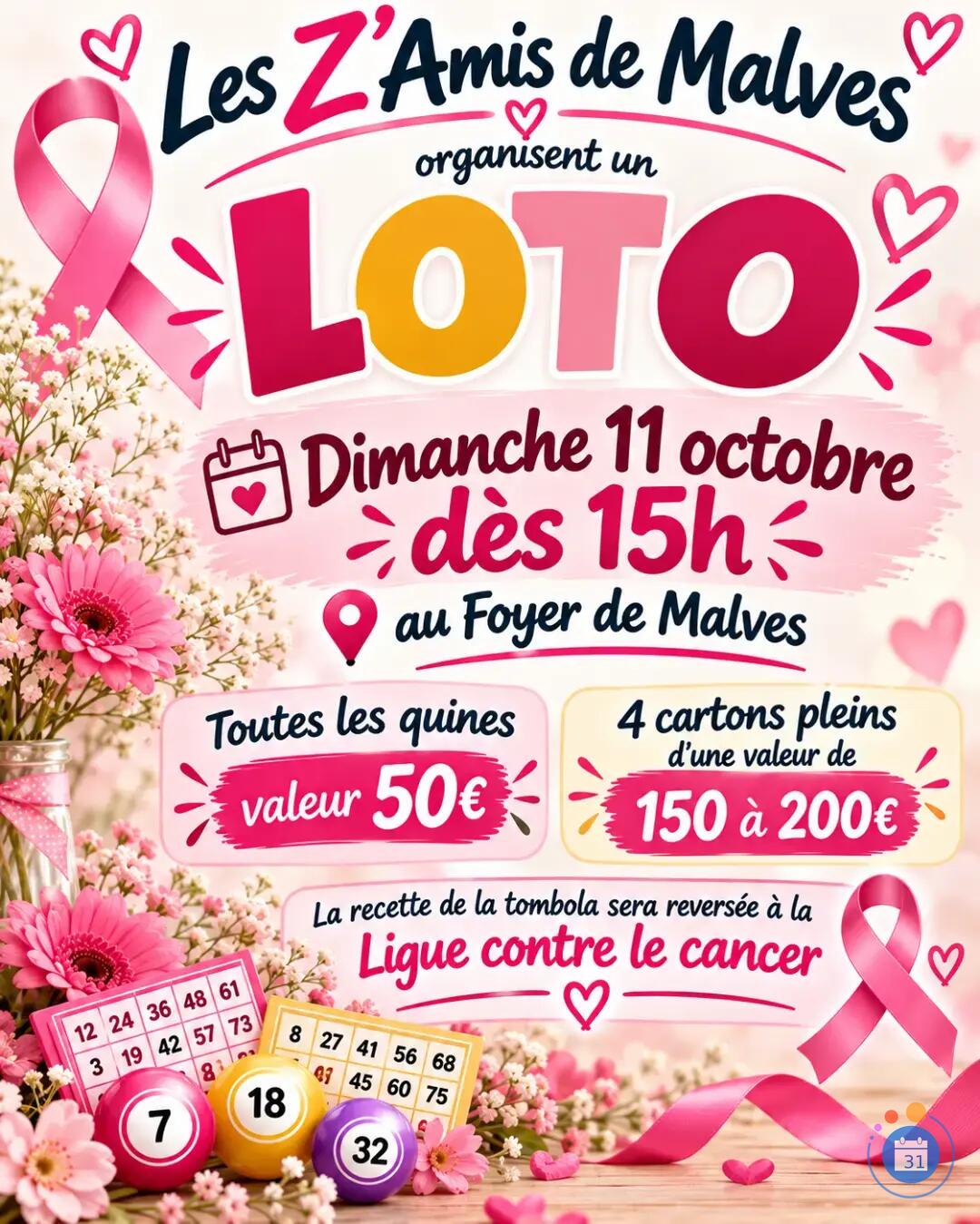 Image Loto des Z'Amis de Malves 