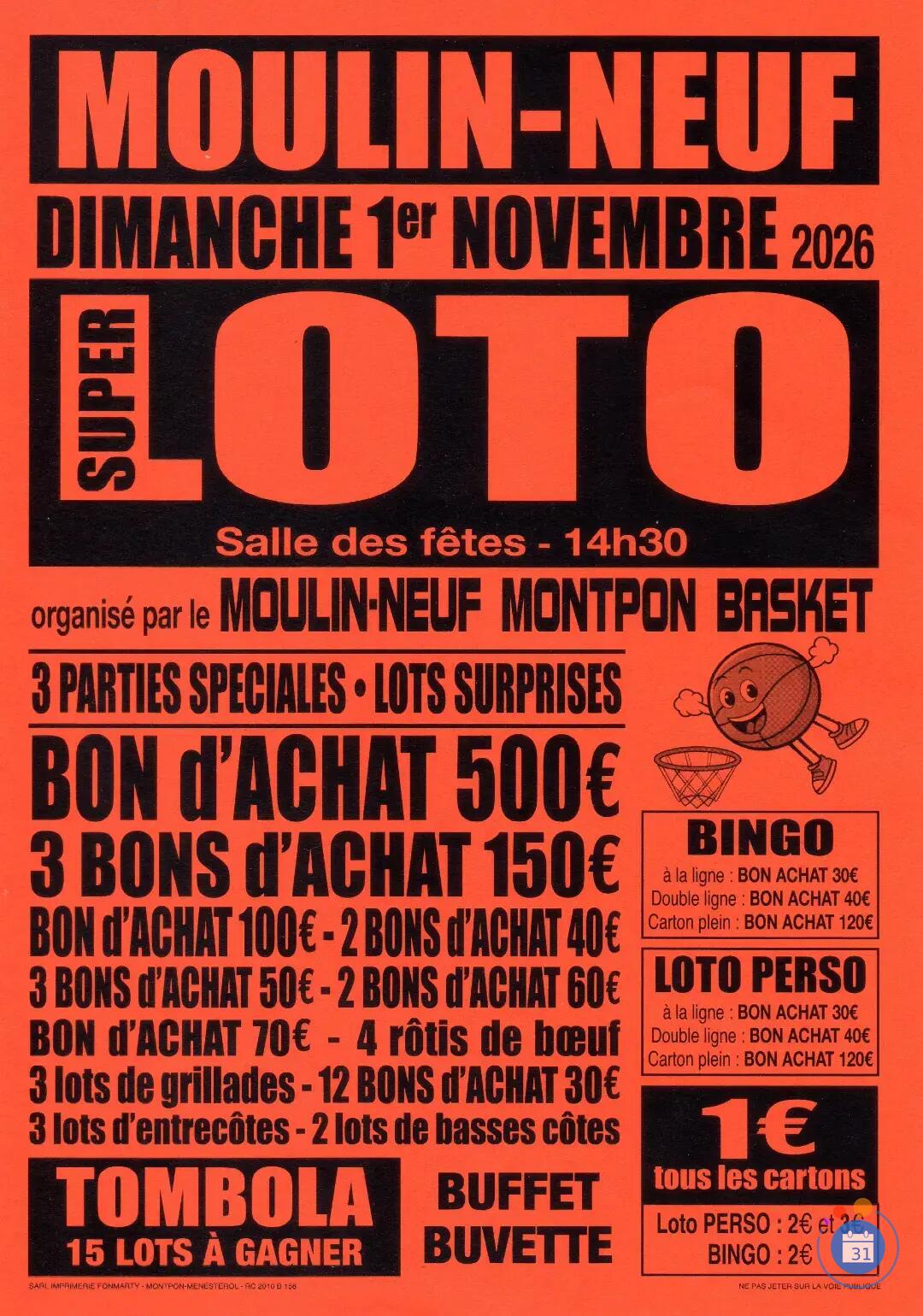 Image LOTO DU BASKET (photo 1)