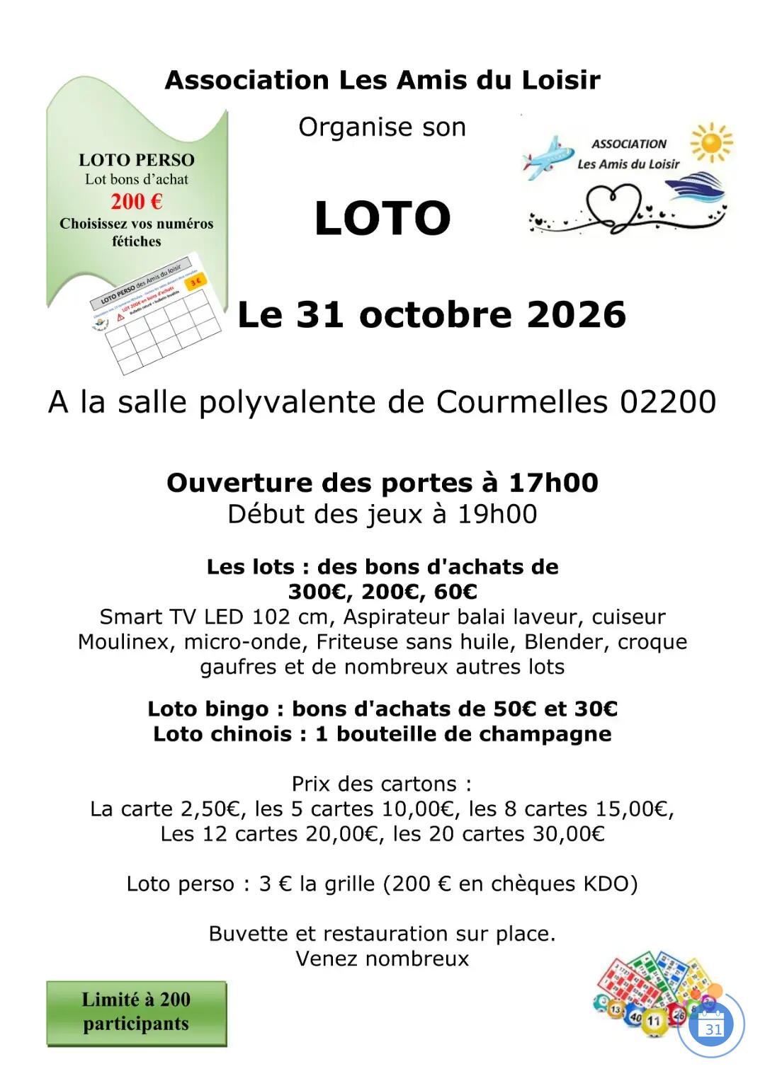 Image Loto de l'association Les Amis du Loisir (photo 1)