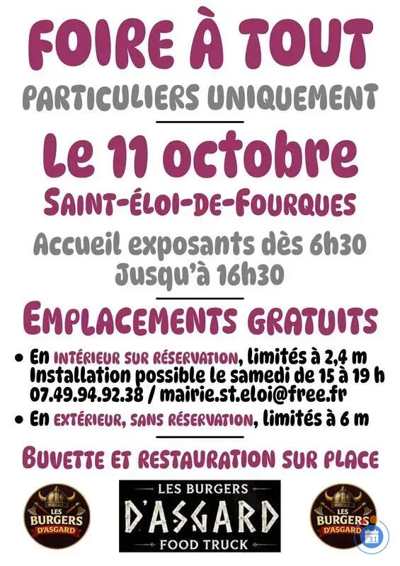 Image Foire à tout de Saint-Eloi-de-Fourques (photo 1)