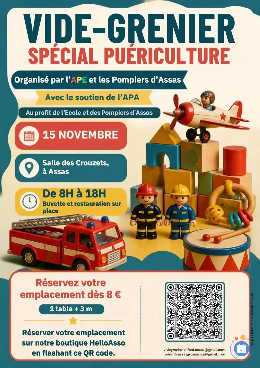 Image Vide grenier puériculture, APE / pompiers (photo 1)