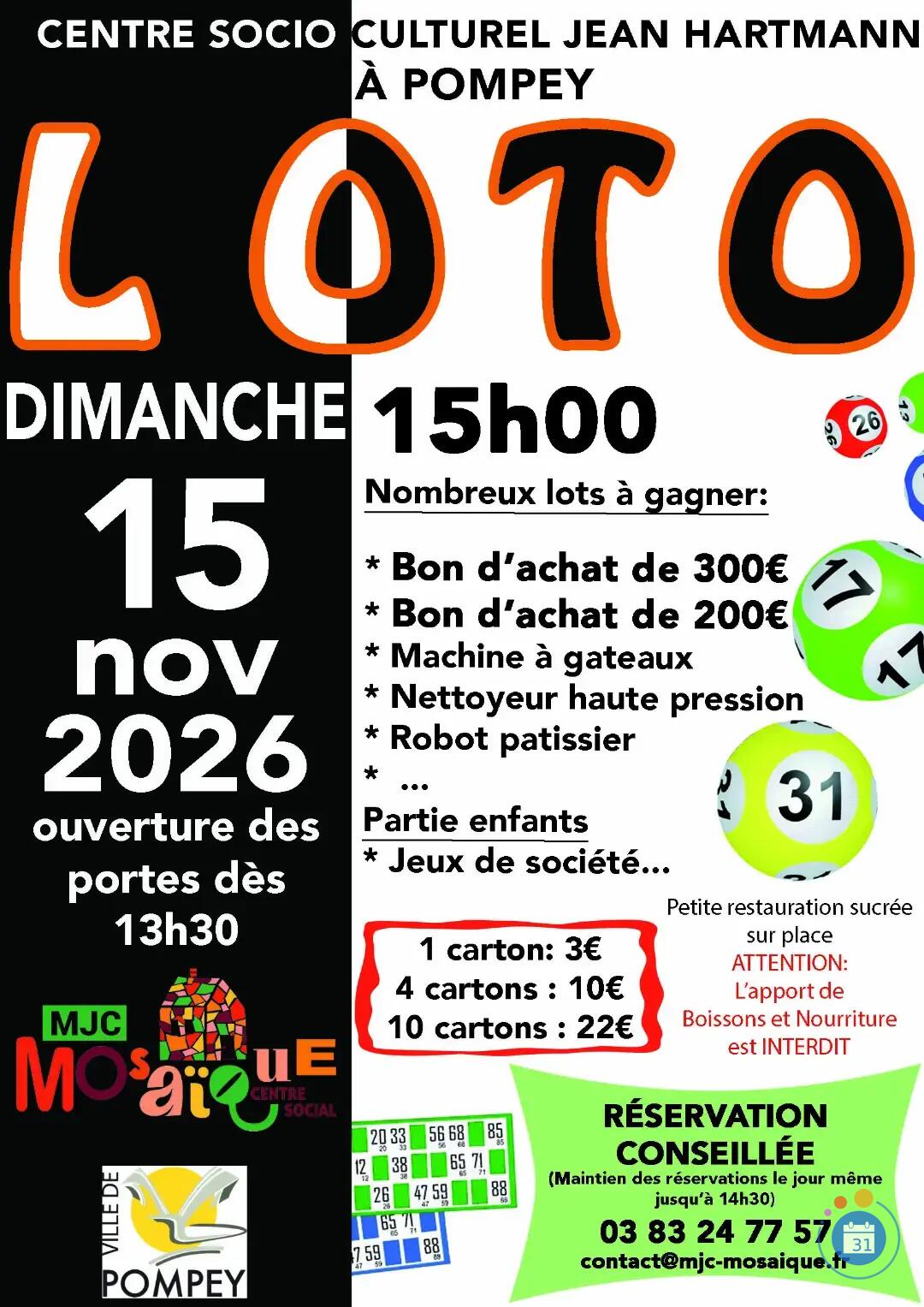 Image Loto de la MJC (photo 1)