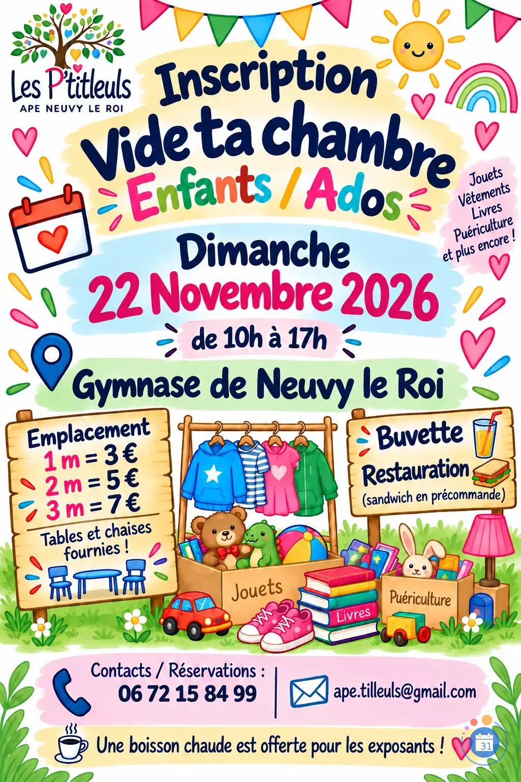 Image Brocante enfants ados en salle (photo 1)