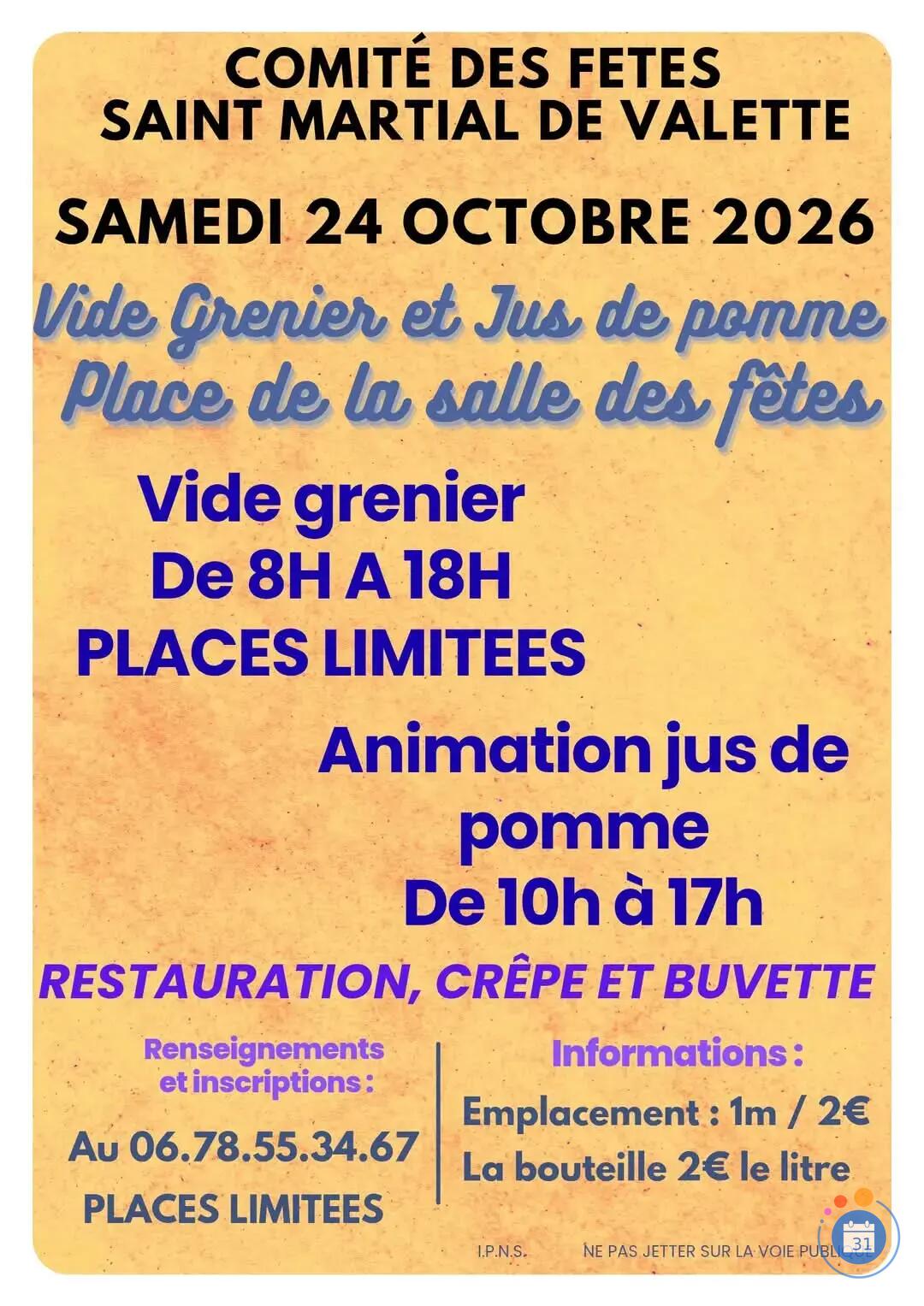 Image Vide grenier et jus de pomme (photo 1)