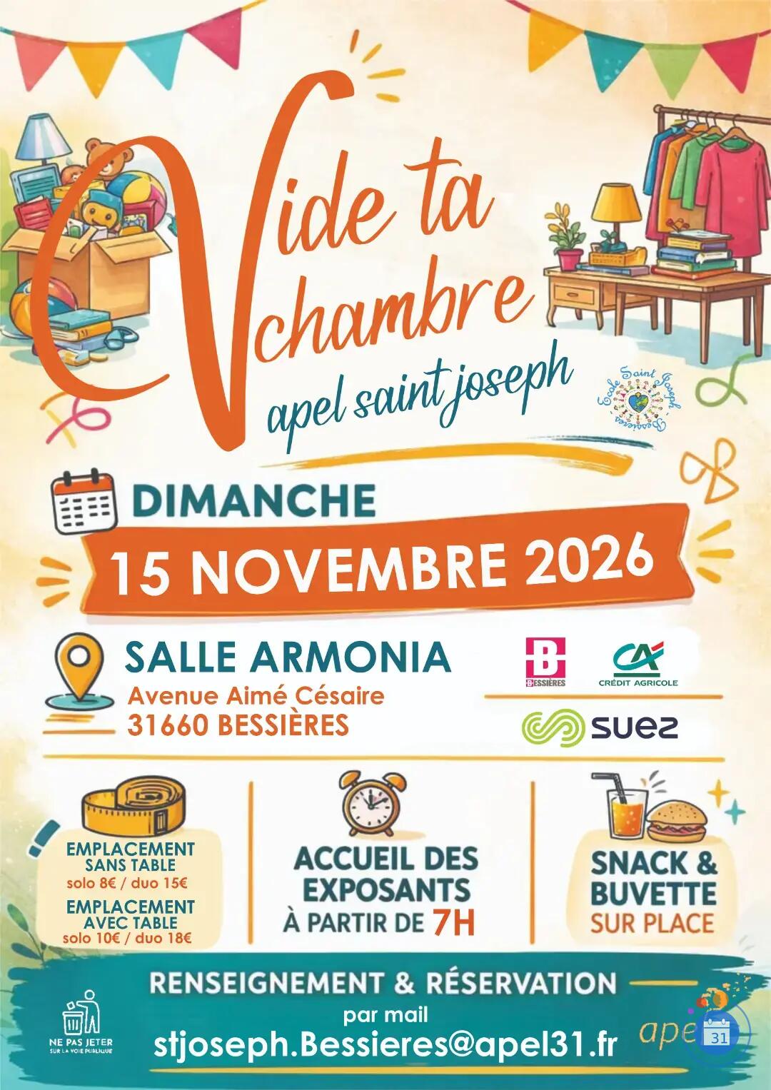Image Vide Ta Chambre Apel Saint Joseph (photo 1)