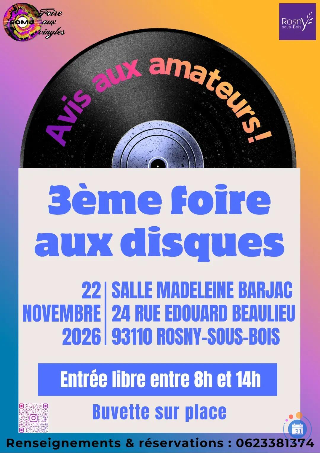 Image 3ème foire aux disques de Rosny-sous-Bois (photo 1)