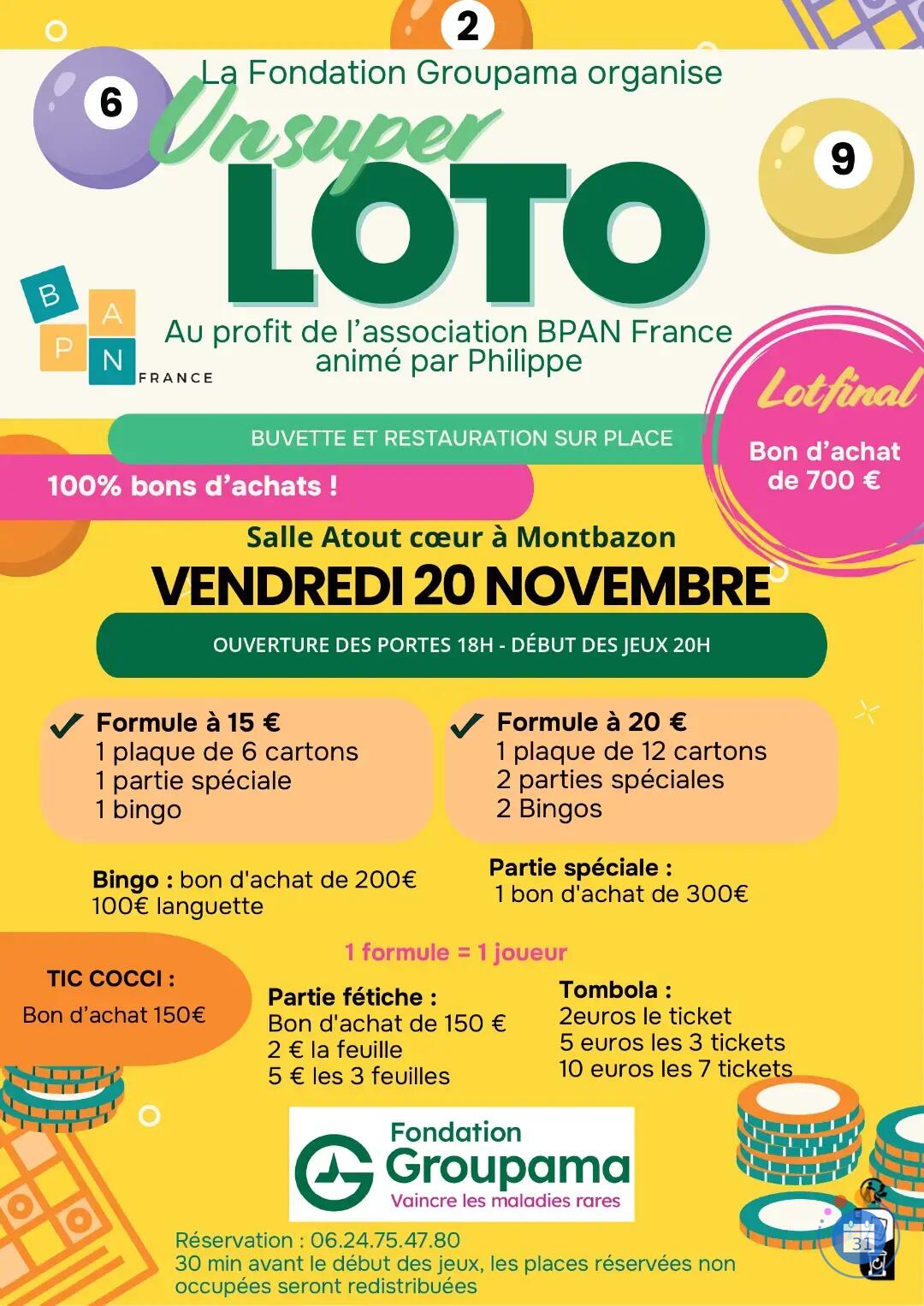 Image SUPER LOTO FONDATION GROUPAMA ANIME PAR PHILIPPE ANIMATION (photo 1)